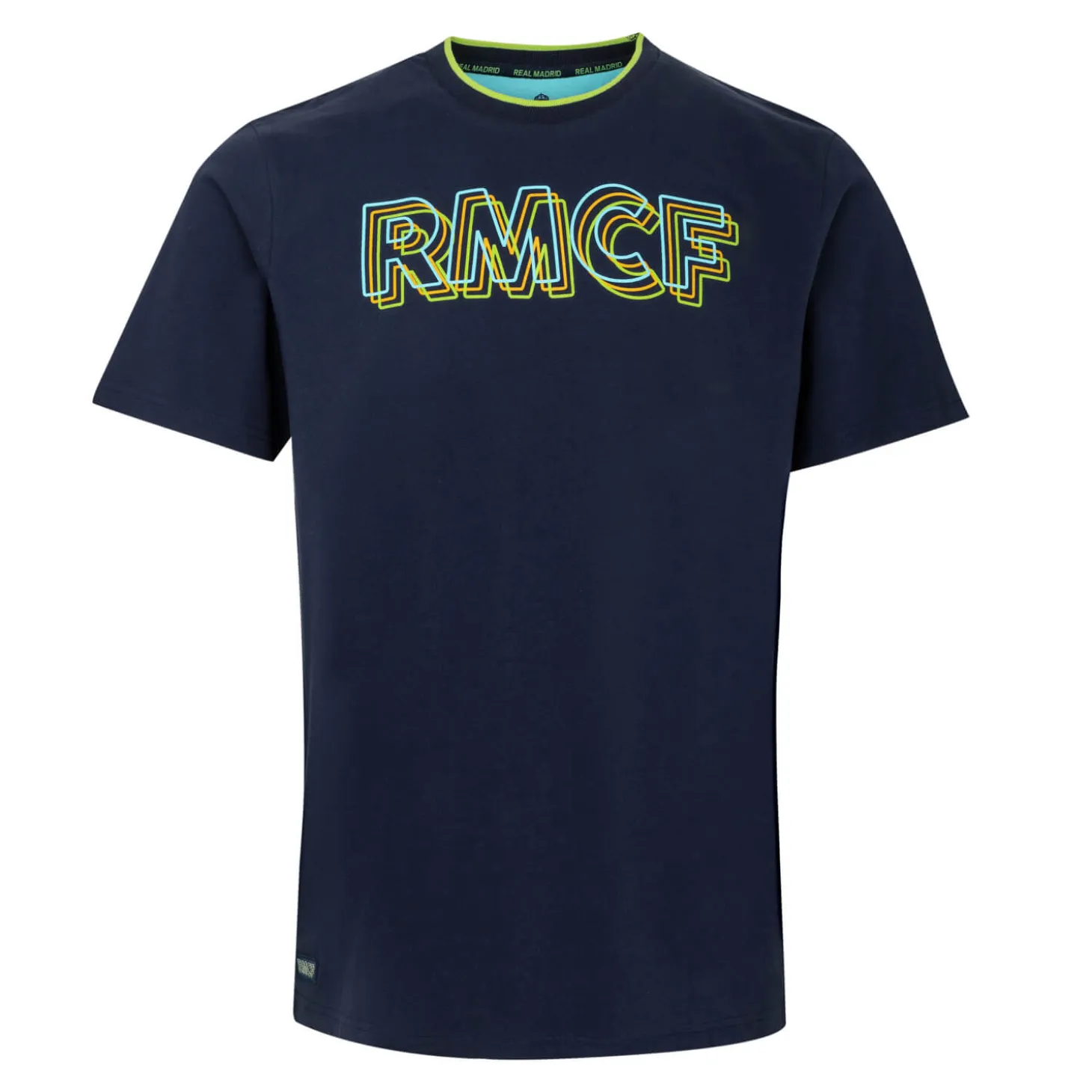 Bernabéu Neon Lights Herren T-Shirt mit Stickerei RMCF Blau | Foundry Discount