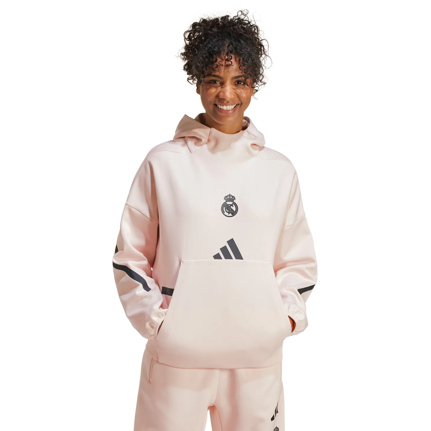 Damen adidas Badge Up Hoodie Hellrosa | Adidas España, S.A.U Store