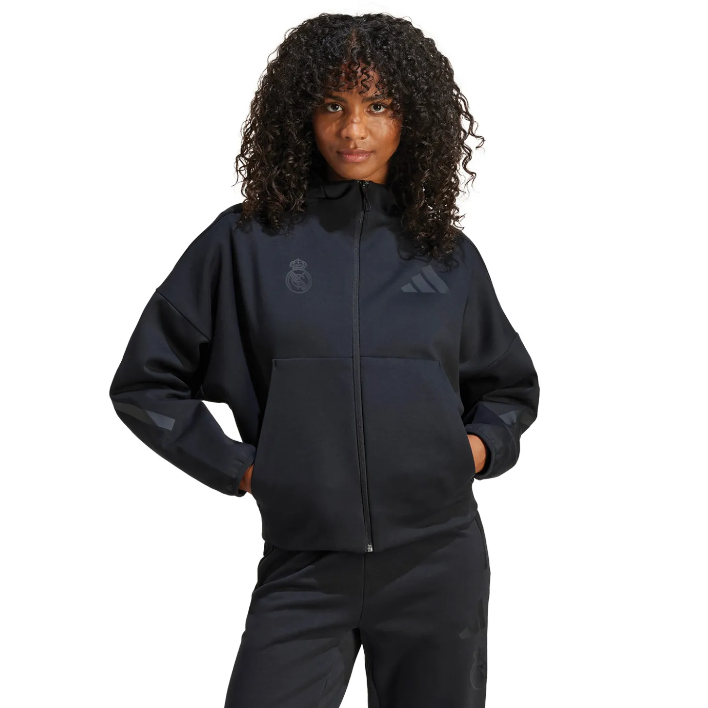 Damen adidas Badge Up Kapuzenjacke Schwarz | Adidas España, S.A.U Store