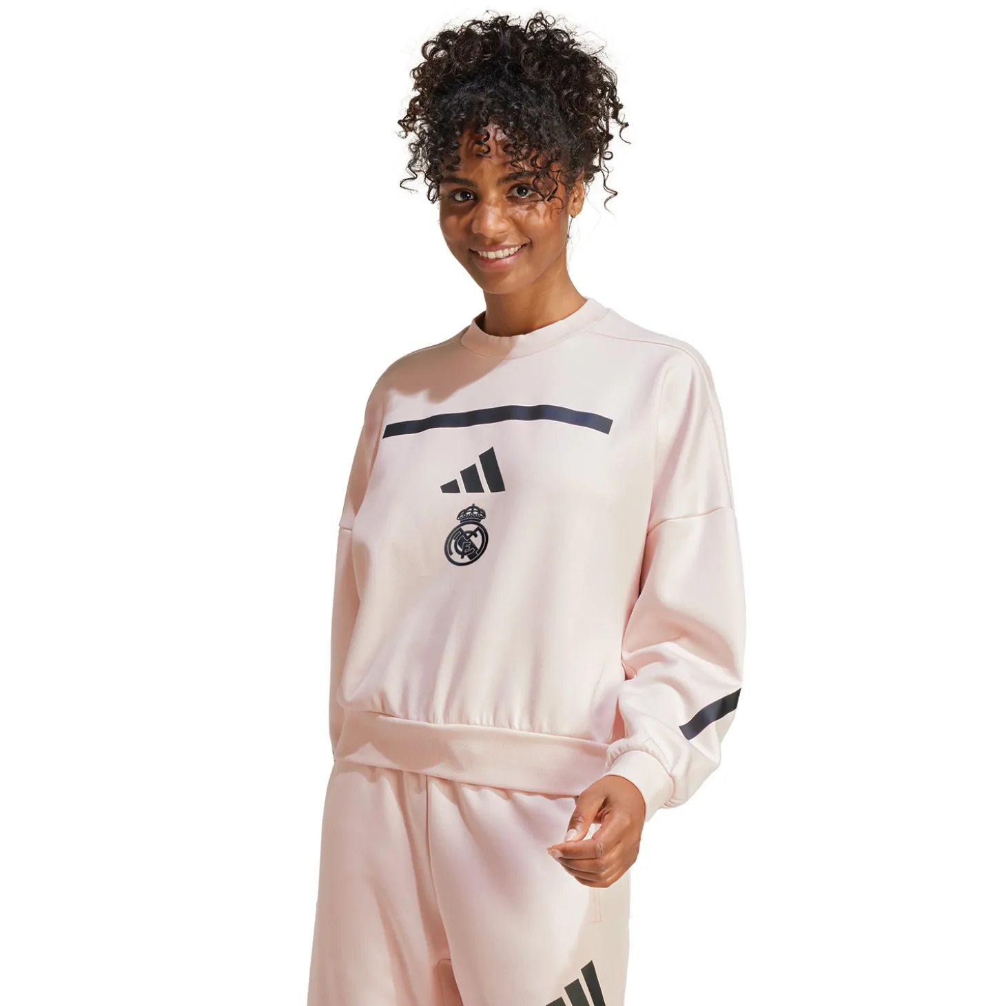 Damen adidas Badge Up Sweatshirt Hellrosa | Adidas España, S.A.U Clearance