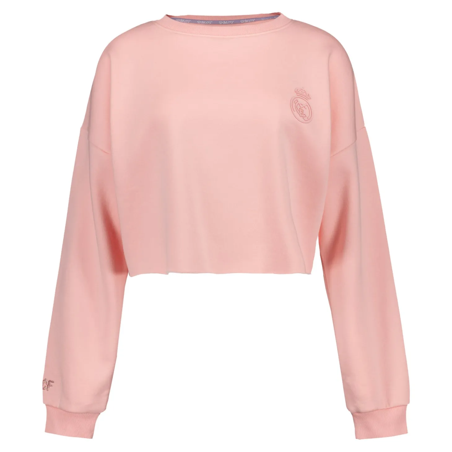Damen Real Madrid Ladies Vintag Cropped Sweatshirt Pink | Foundry Store