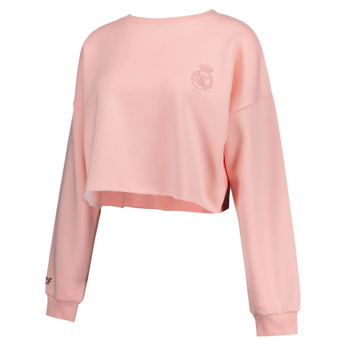 Damen Real Madrid Ladies Vintag Cropped Sweatshirt Pink | Foundry Store