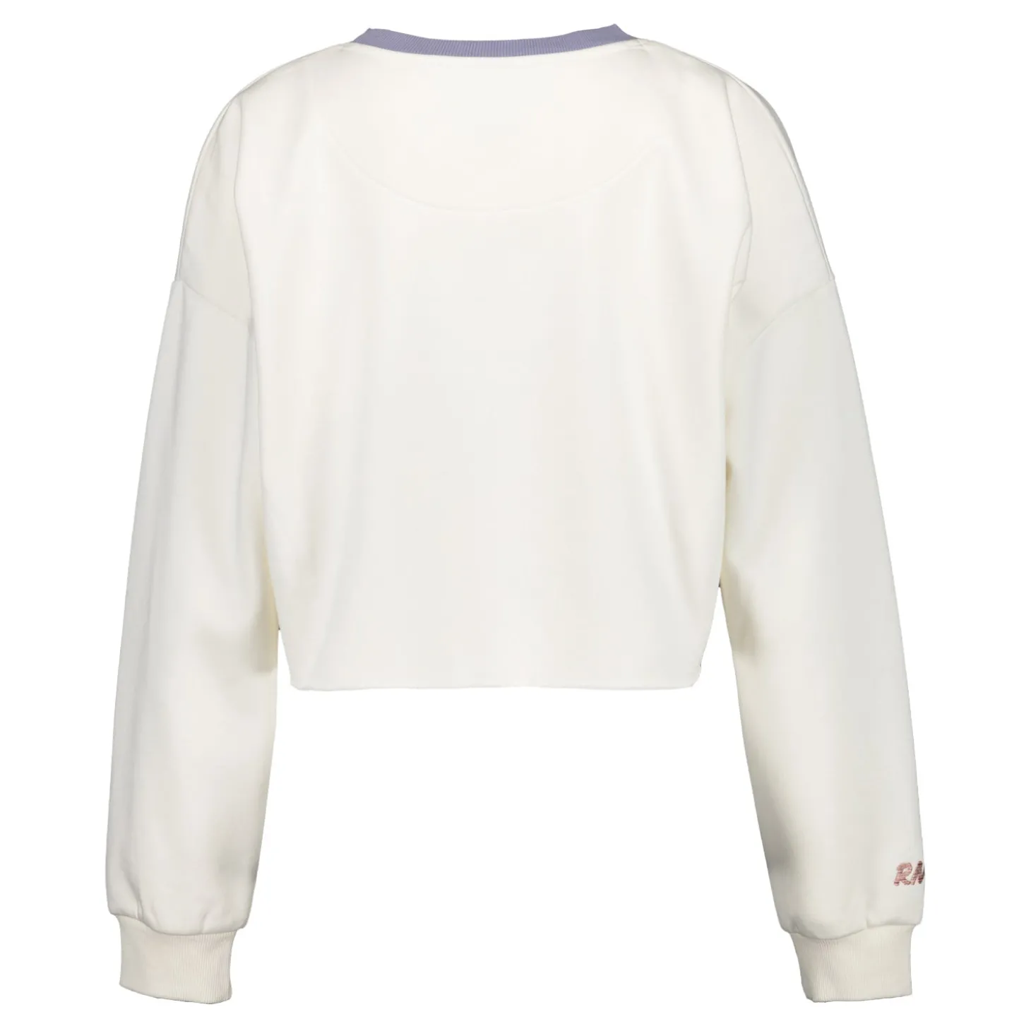 Damen Real Madrid Ladies Vintage Cropped Panel Sweatshirt Cremeweiß | Foundry Outlet