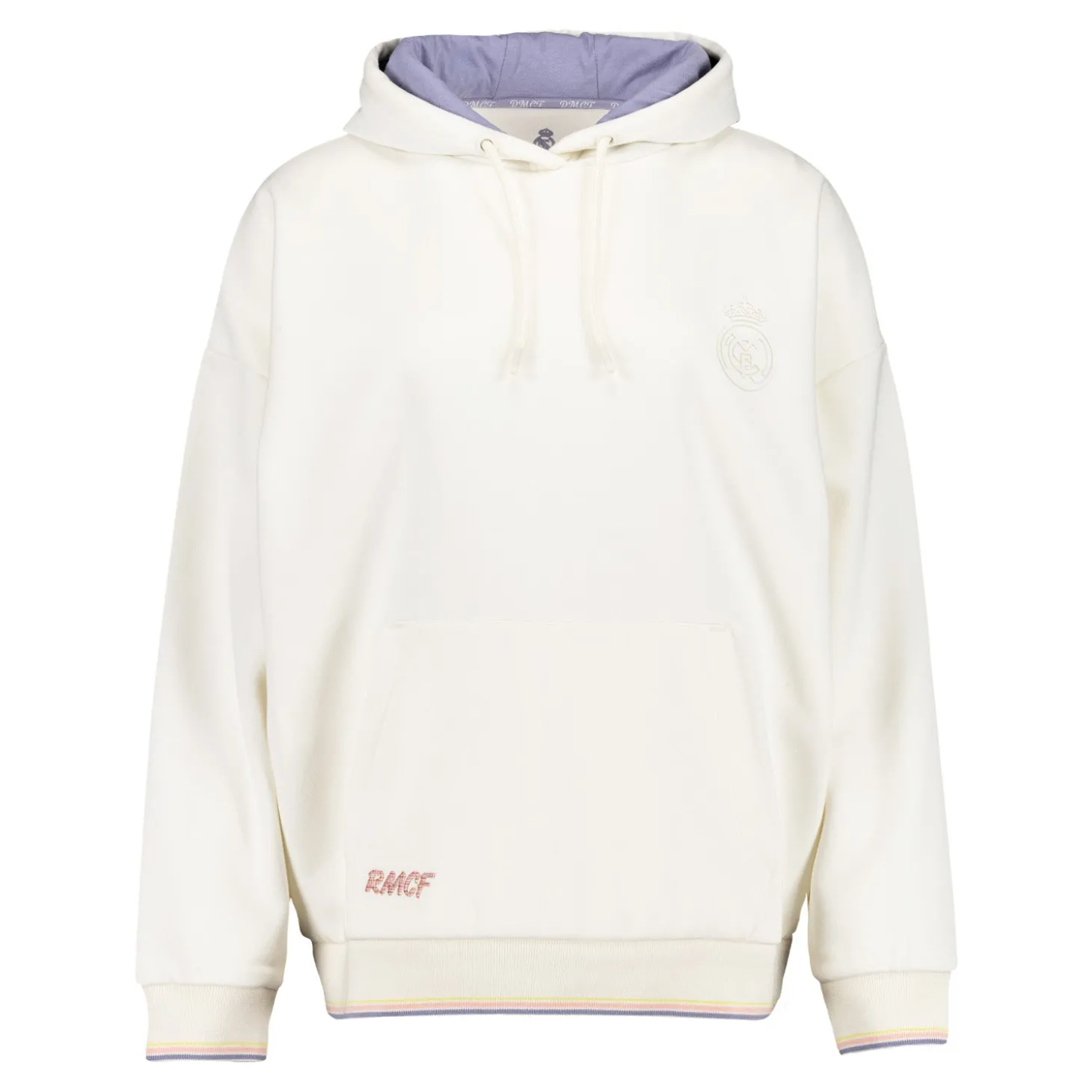 Damen Real Madrid Ladies Vintage Hoodie Cremeweiß | Foundry Cheap