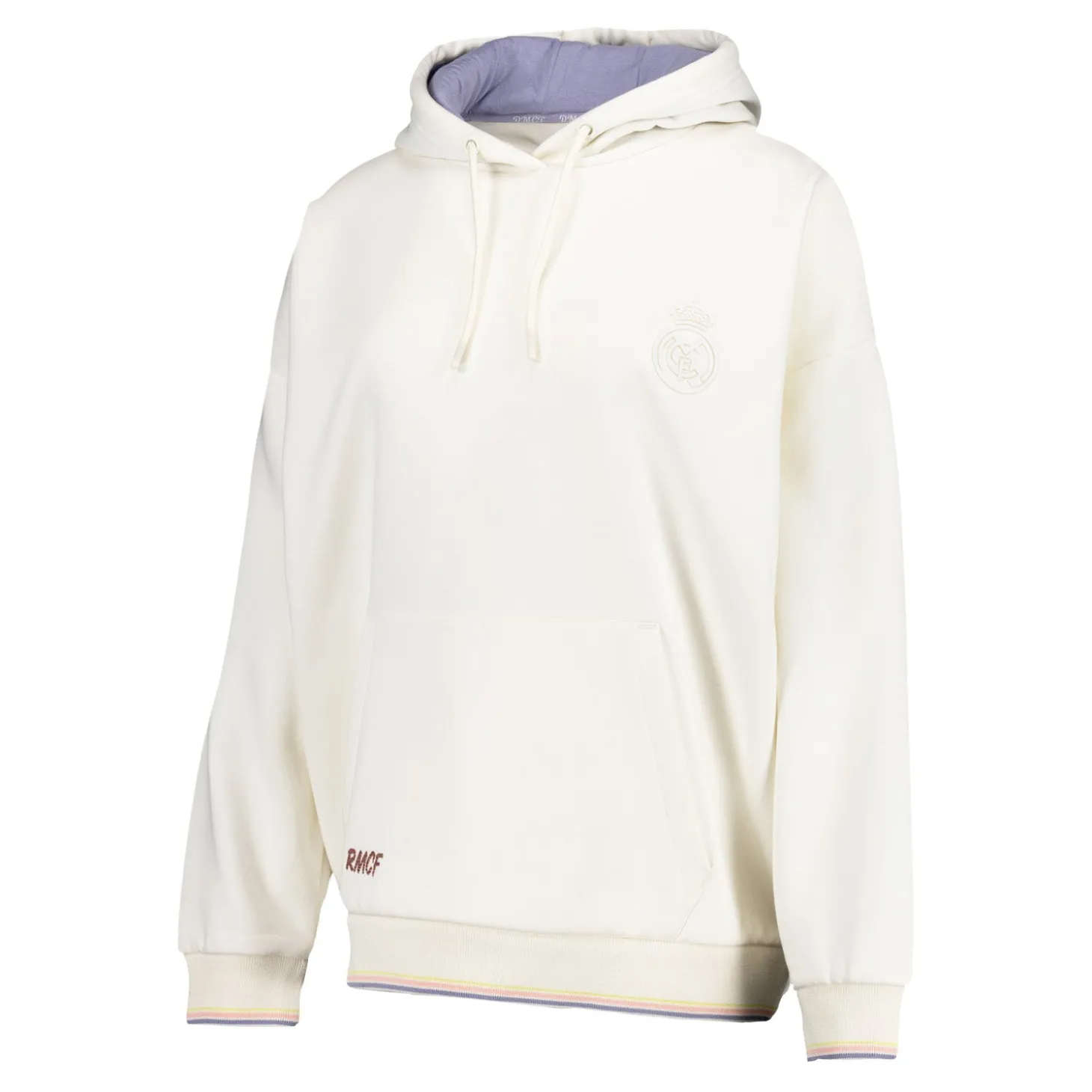 Damen Real Madrid Ladies Vintage Hoodie Cremeweiß | Foundry Cheap