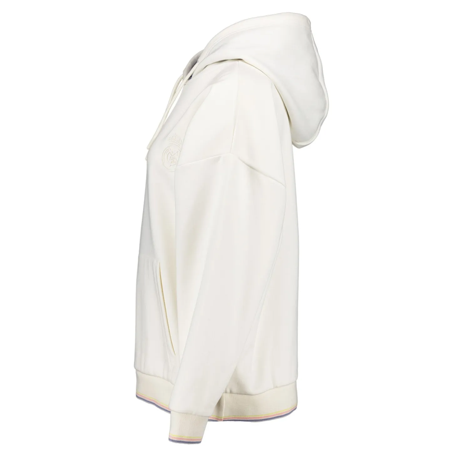 Damen Real Madrid Ladies Vintage Hoodie Cremeweiß | Foundry Cheap