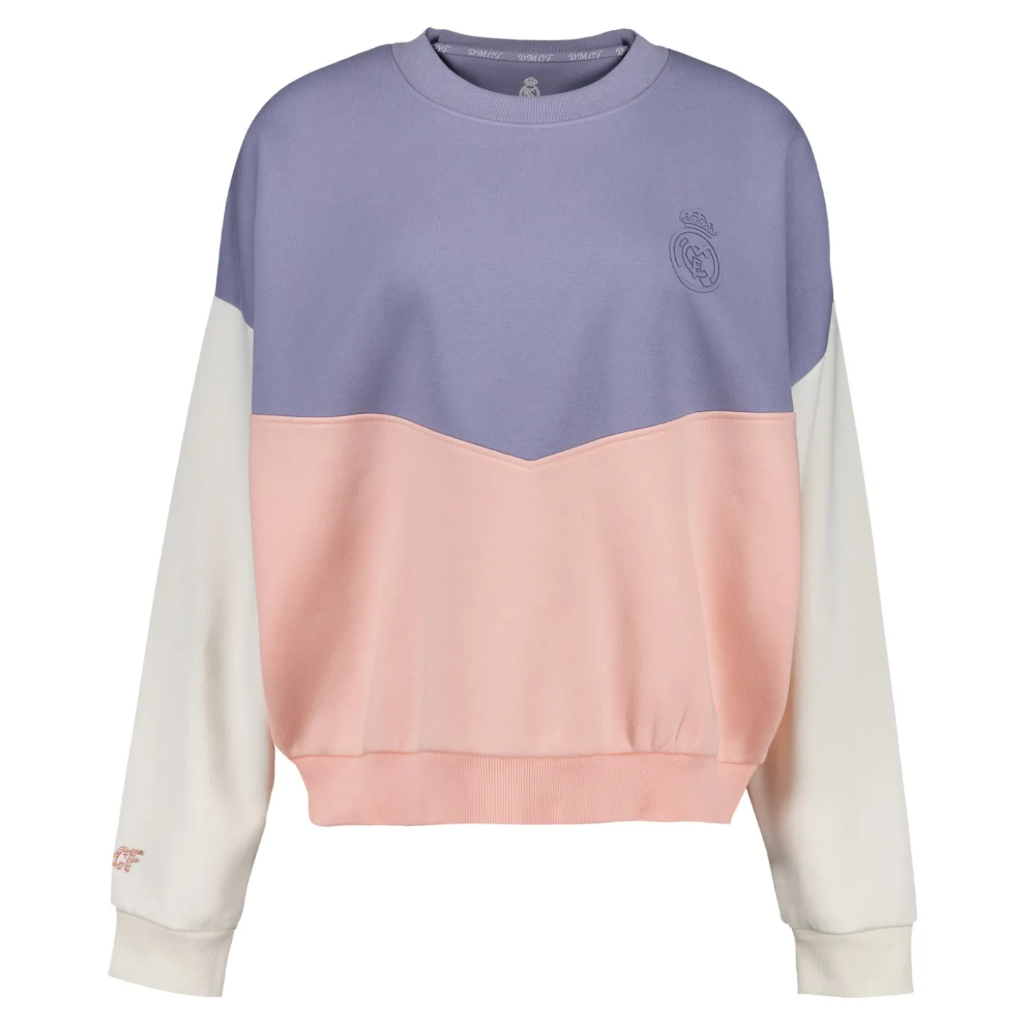 Damen Real Madrid Ladies Vintage Panel Crewneck Sweatshirt | Foundry Fashion