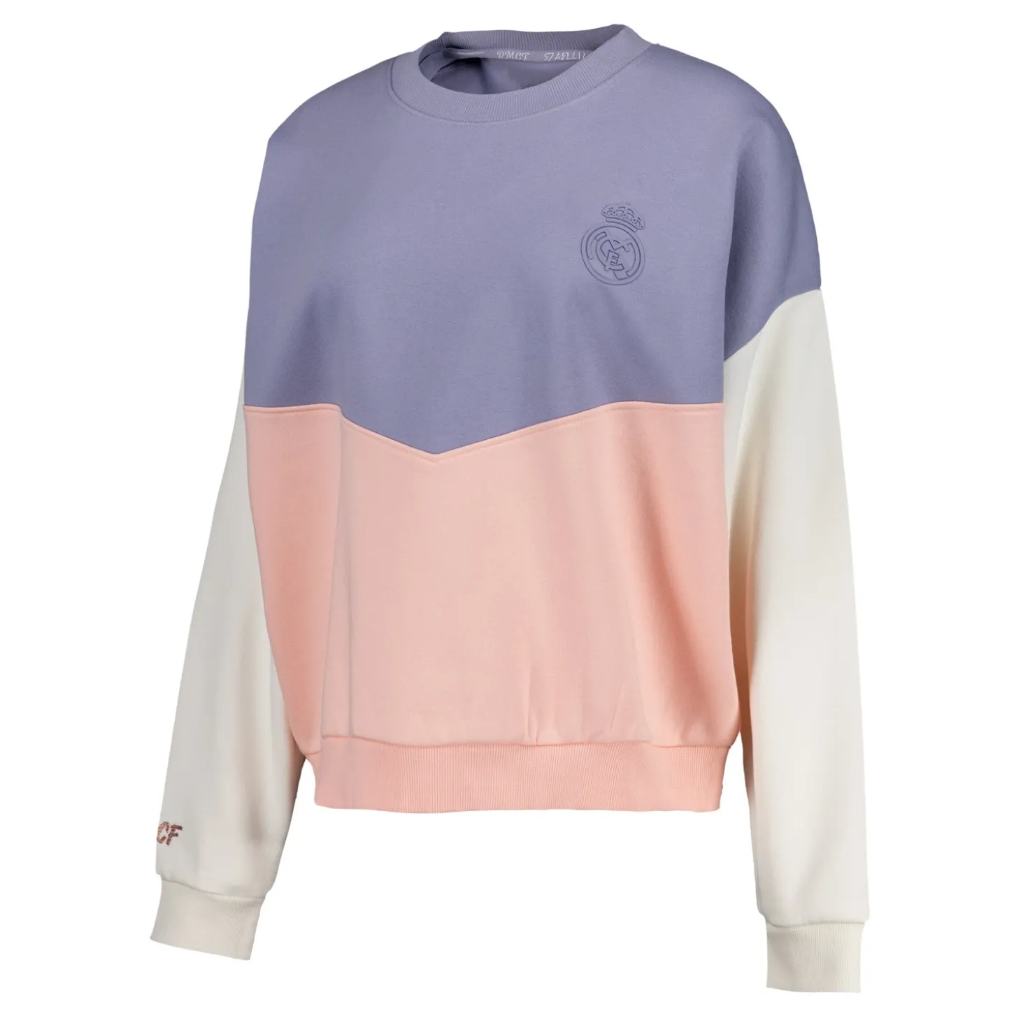 Damen Real Madrid Ladies Vintage Panel Crewneck Sweatshirt | Foundry Fashion