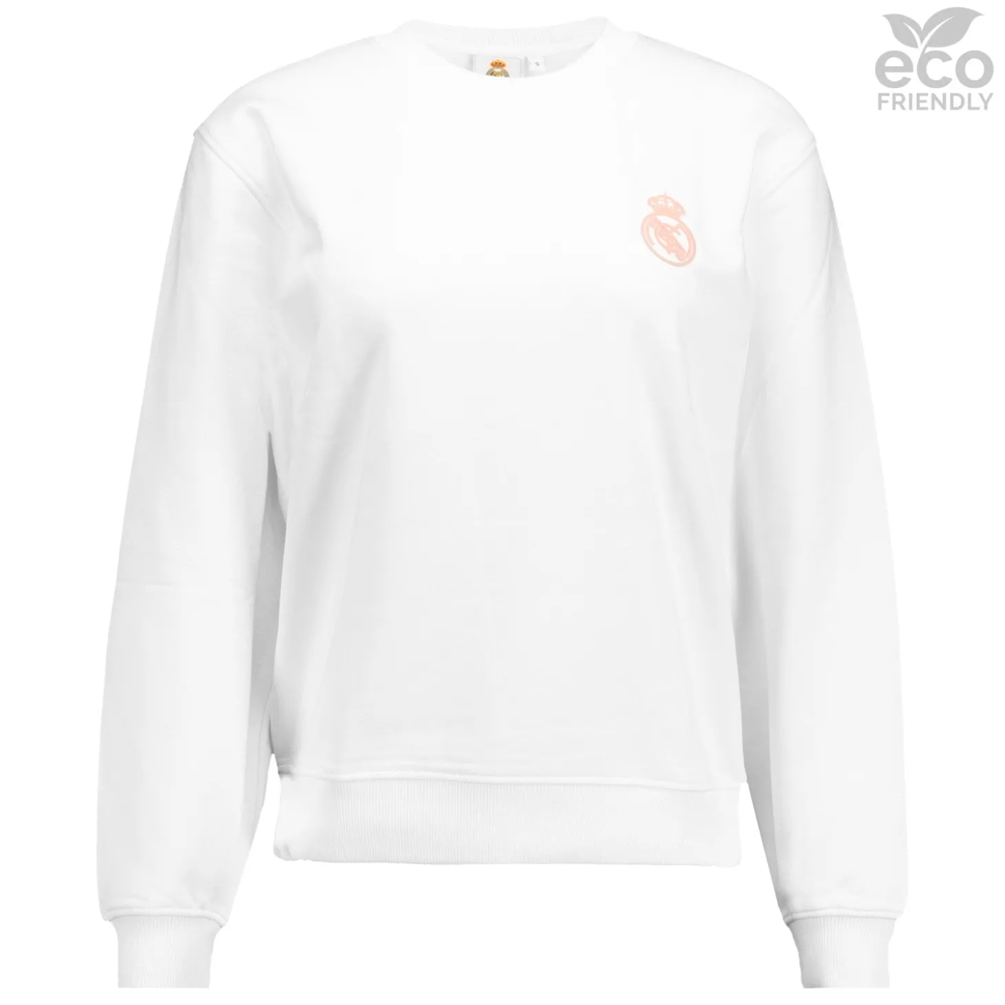 Damen Sweatshirt ECO Essentials Real Madrid Schild Weiß | OSDM Sale