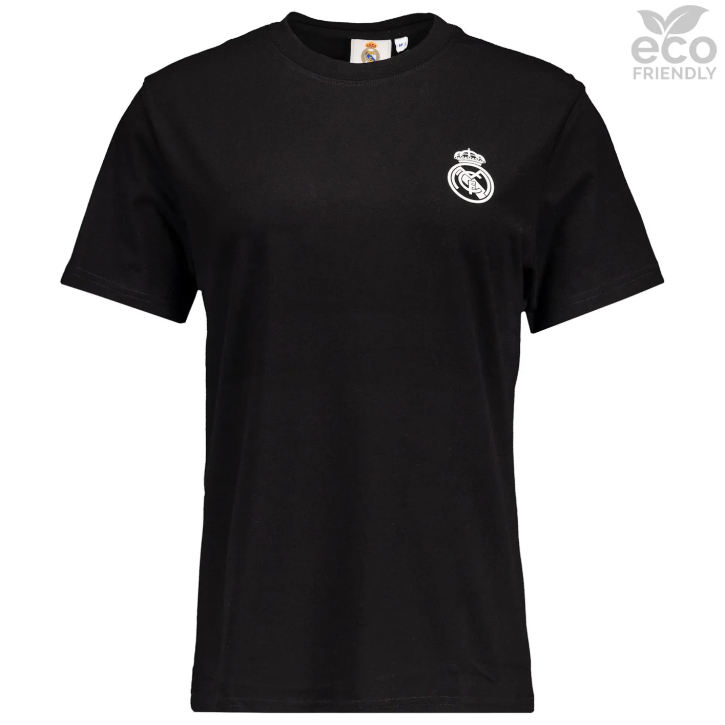 Damen-T-Shirt ECO Essentials Real Madrid Monocolour Black Shield | OSDM Store