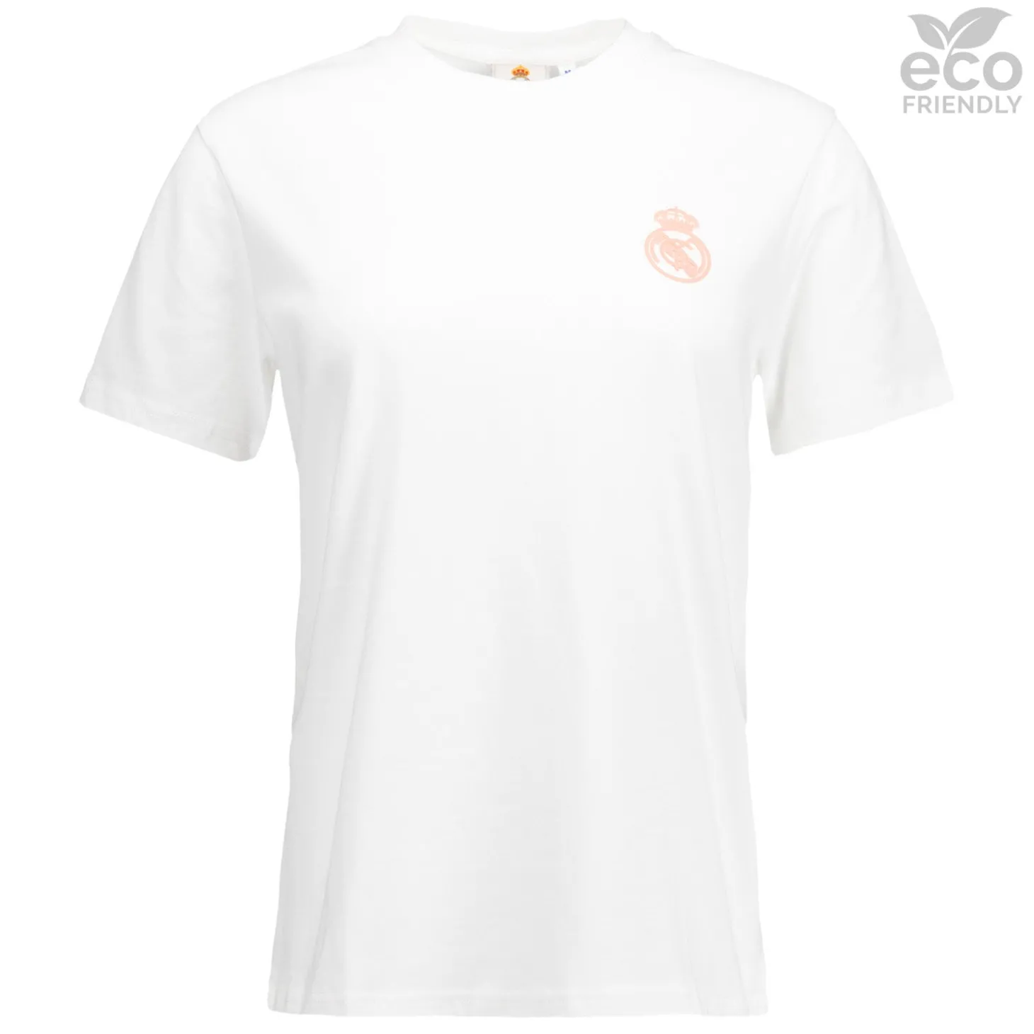 Damen-T-Shirt ECO Essentials Real Madrid Monocolour Shield Weiß | OSDM Sale