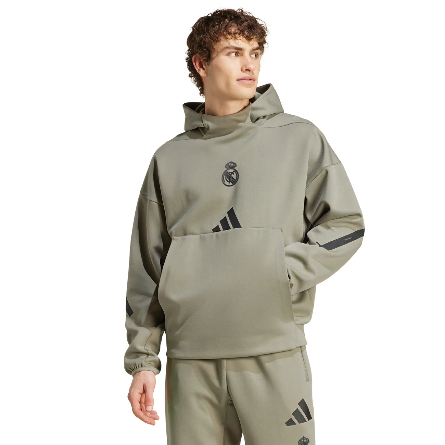 Herren adidas Badge Up Hoodie Clay | Adidas España, S.A.U Store