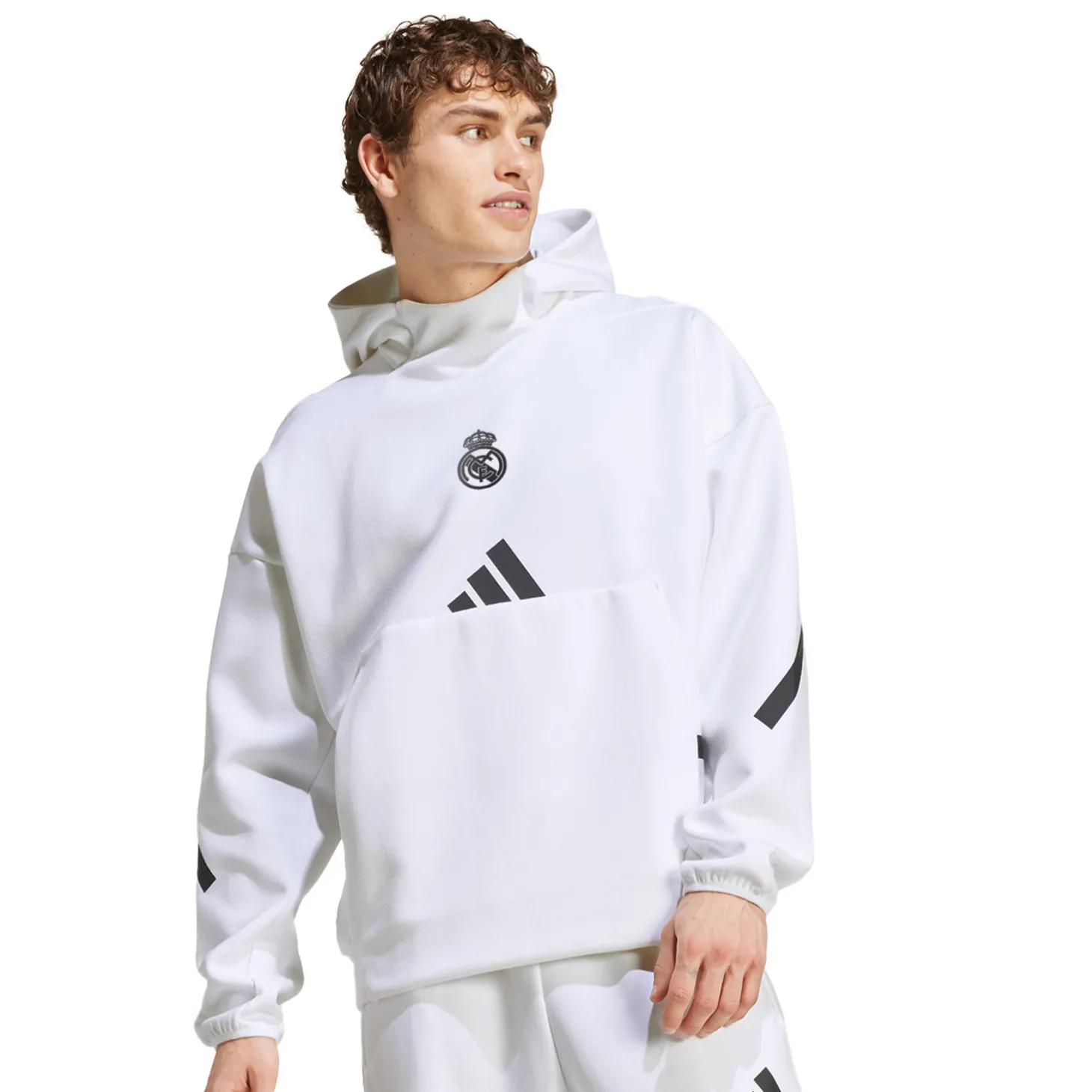 Herren adidas Badge Up Hoodie Weiß | Adidas España, S.A.U Online