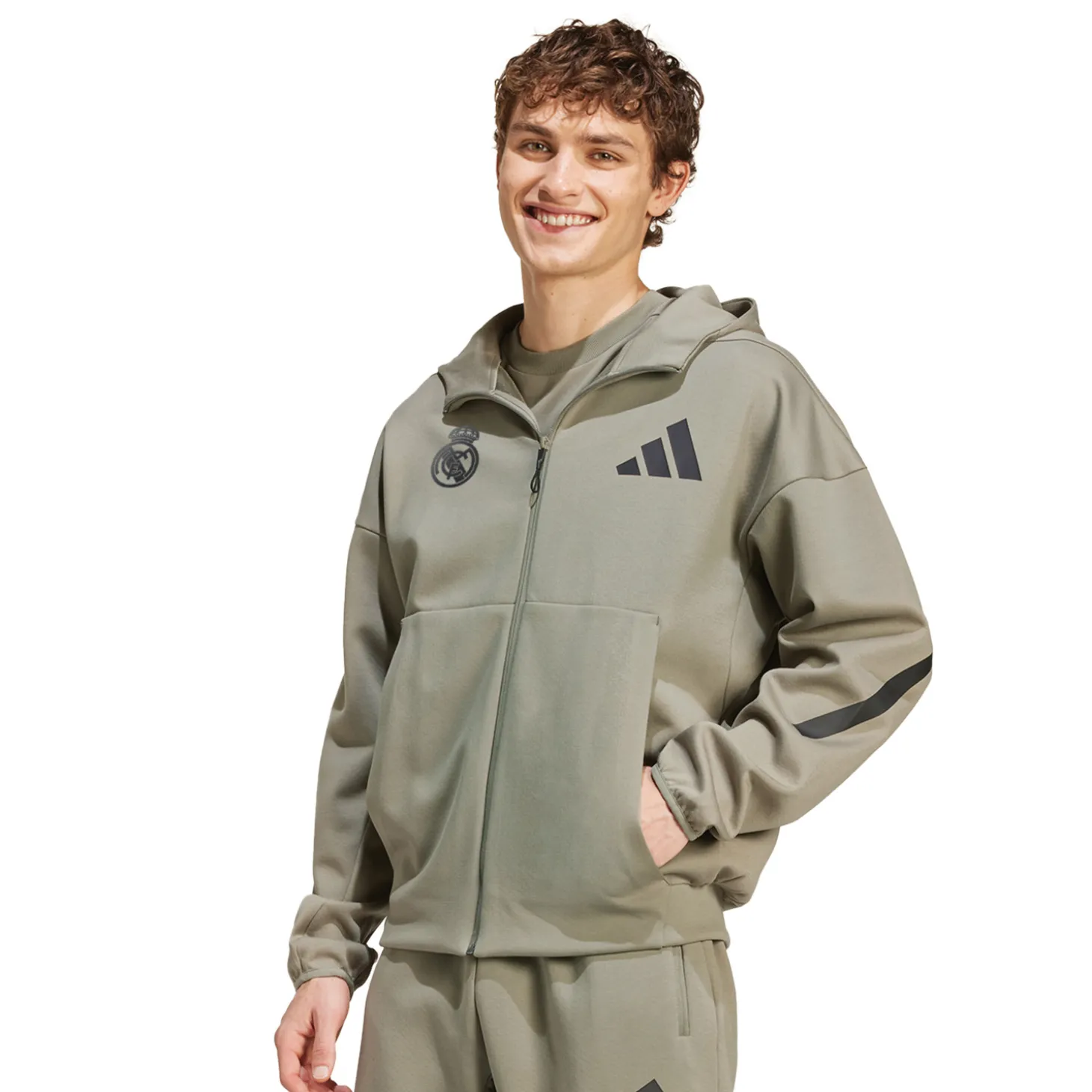 Herren adidas Badge Up Kapuzenjacke Clay | Adidas España, S.A.U Flash Sale