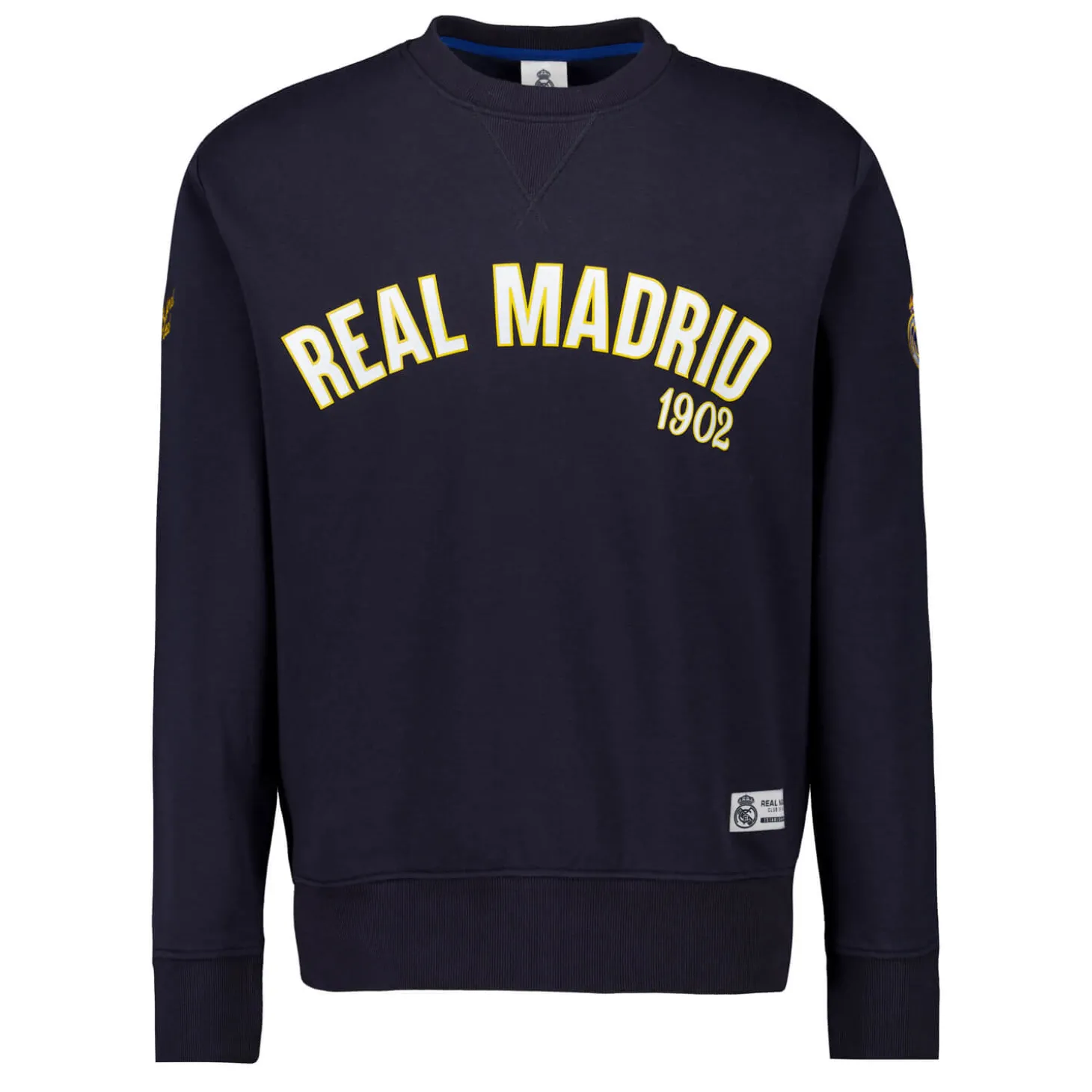 Herren Baseball Crewneck Sweatshirt Marineblau Real Madrid | MBA Solutions Cheap