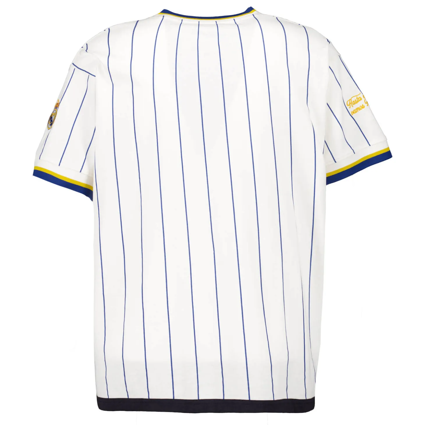 Herren Baseball Oversize T-Shirt mit Streifen Off White Real Madrid | MBA Solutions Best Sale