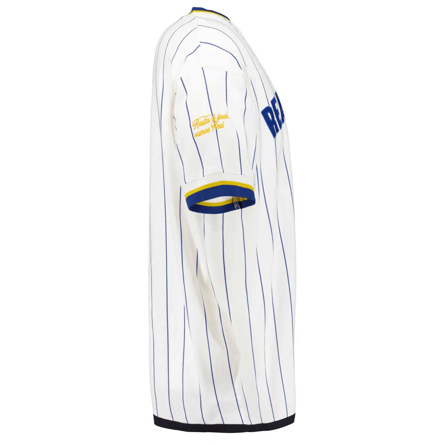 Herren Baseball Oversize T-Shirt mit Streifen Off White Real Madrid | MBA Solutions Best Sale