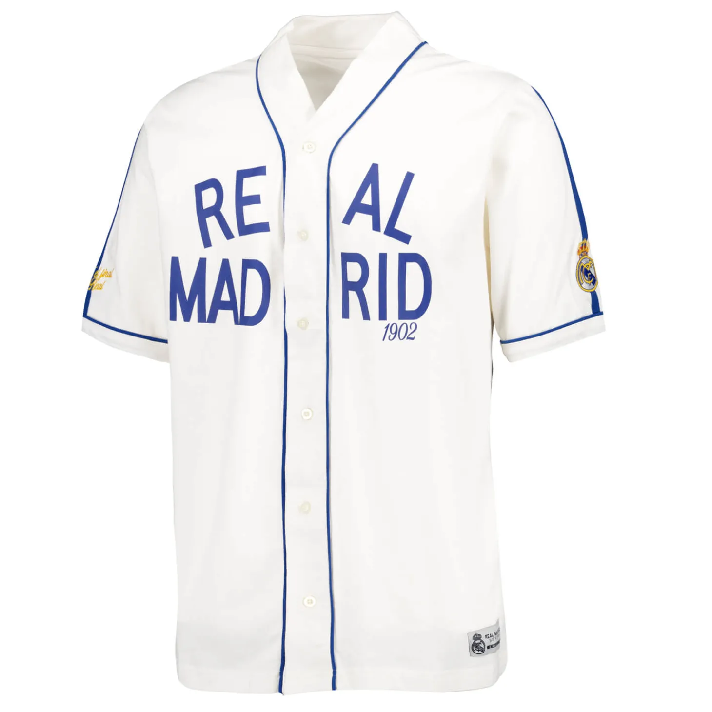 Herren Baseball Shirt Off White Real Madrid | MBA Solutions Best Sale