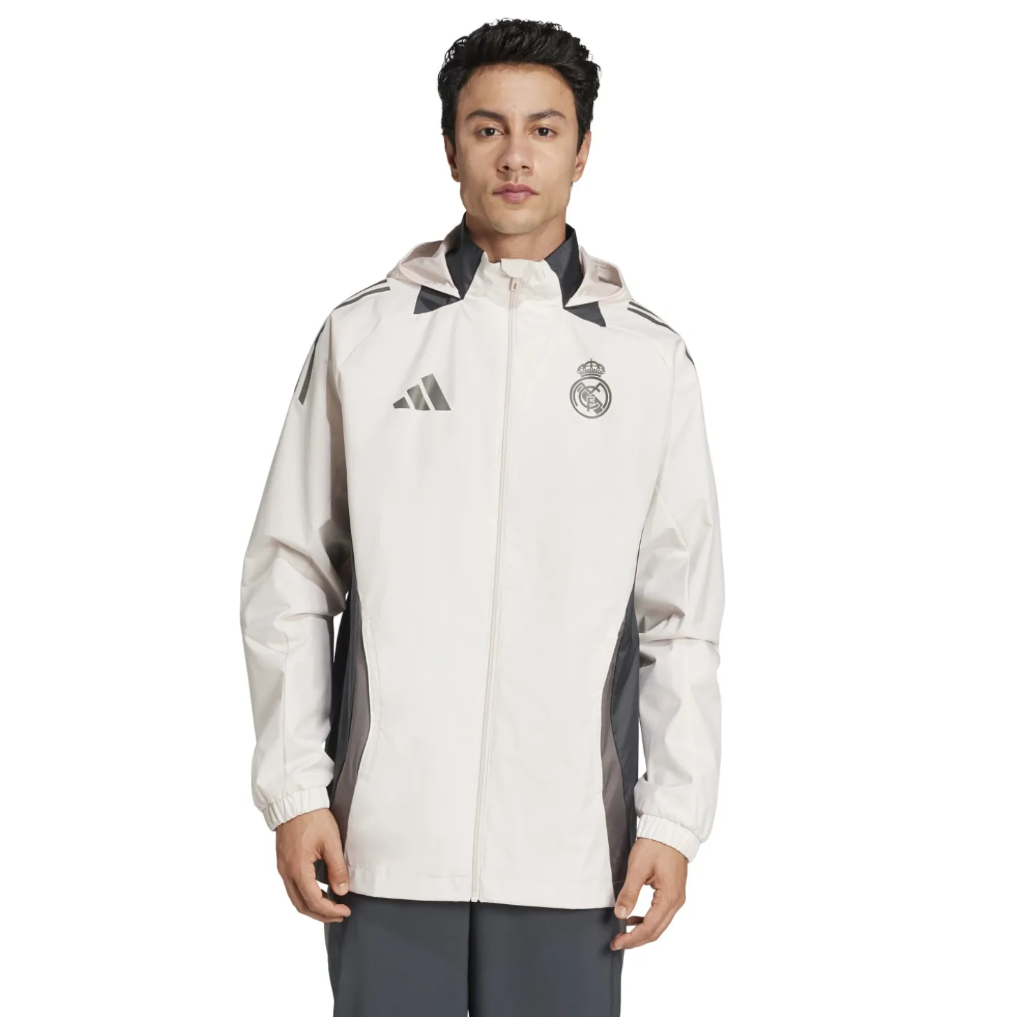 Herren CL Training All Weather Jacke 24/25 Beige | Adidas España, S.A.U Store