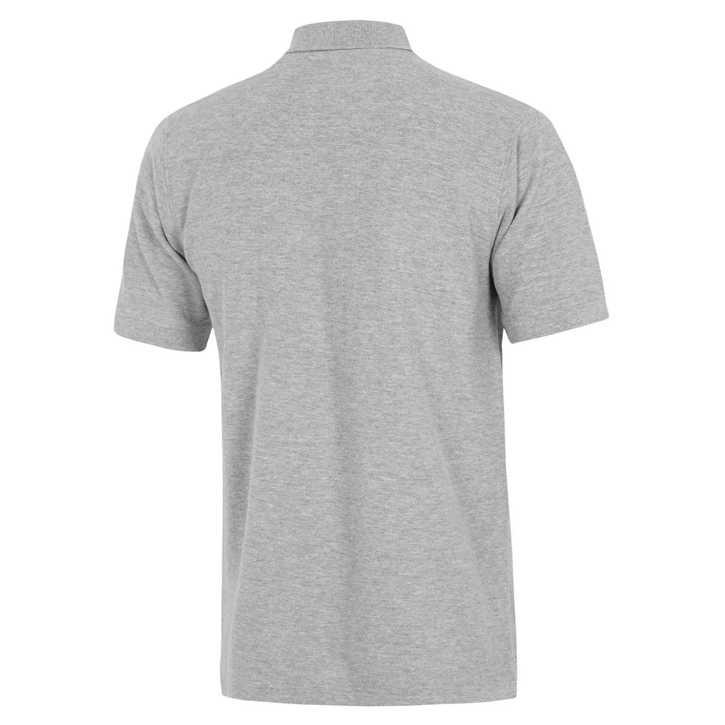 Herren Essentials Poloshirt mit farbigem Wappen Hellgrau | T&F Shop