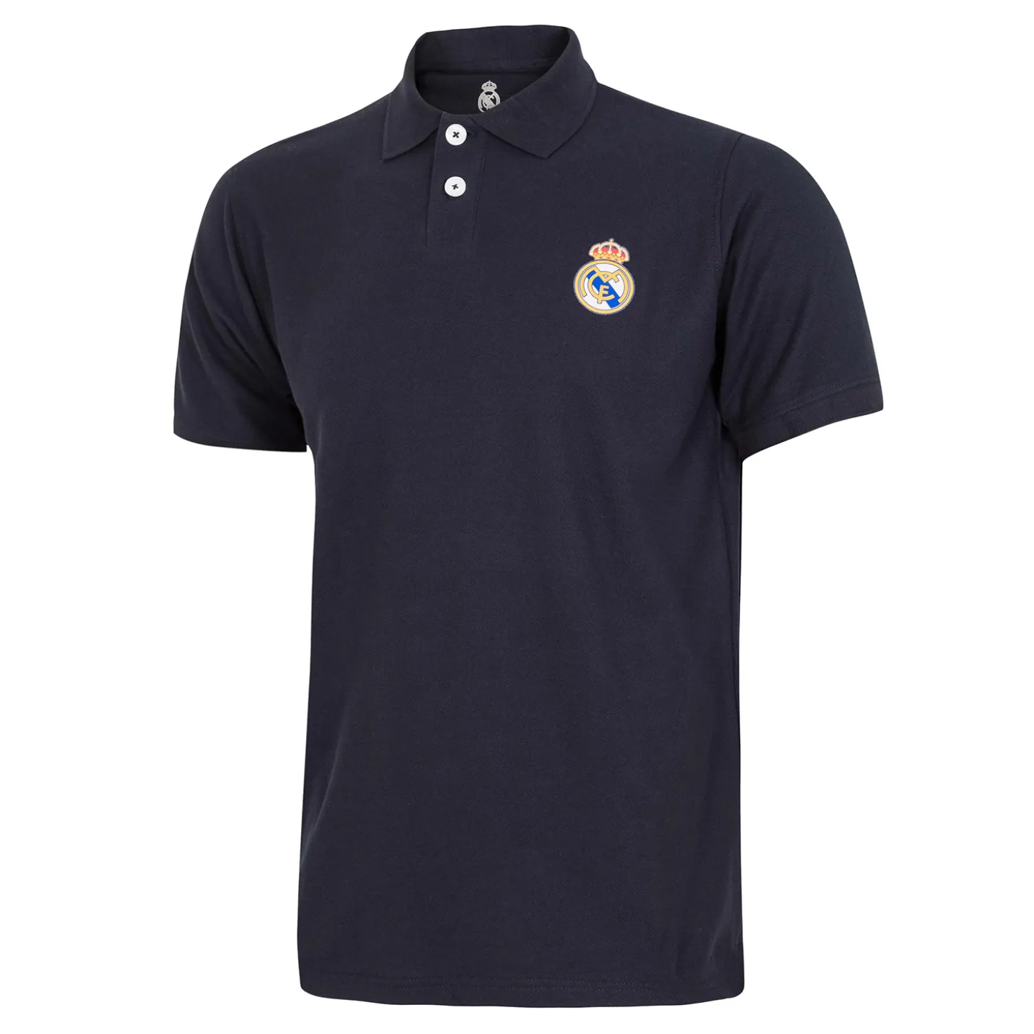 Herren Essentials Poloshirt mit farbigem Wappen Marineblau | T&F Flash Sale