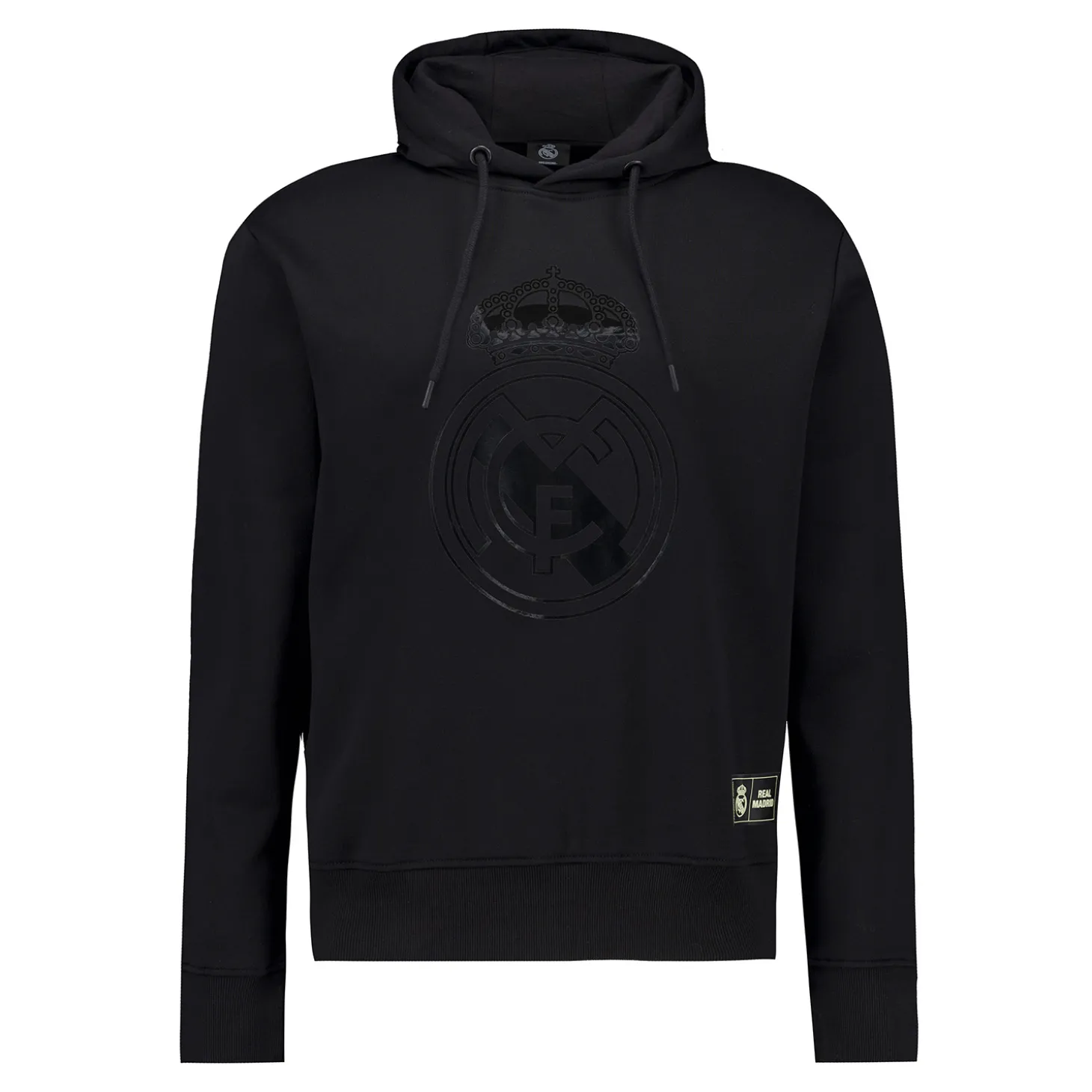 Herren Hoodie Blackout Wappen Schwarz Real Madrid | MBA Solutions Clearance