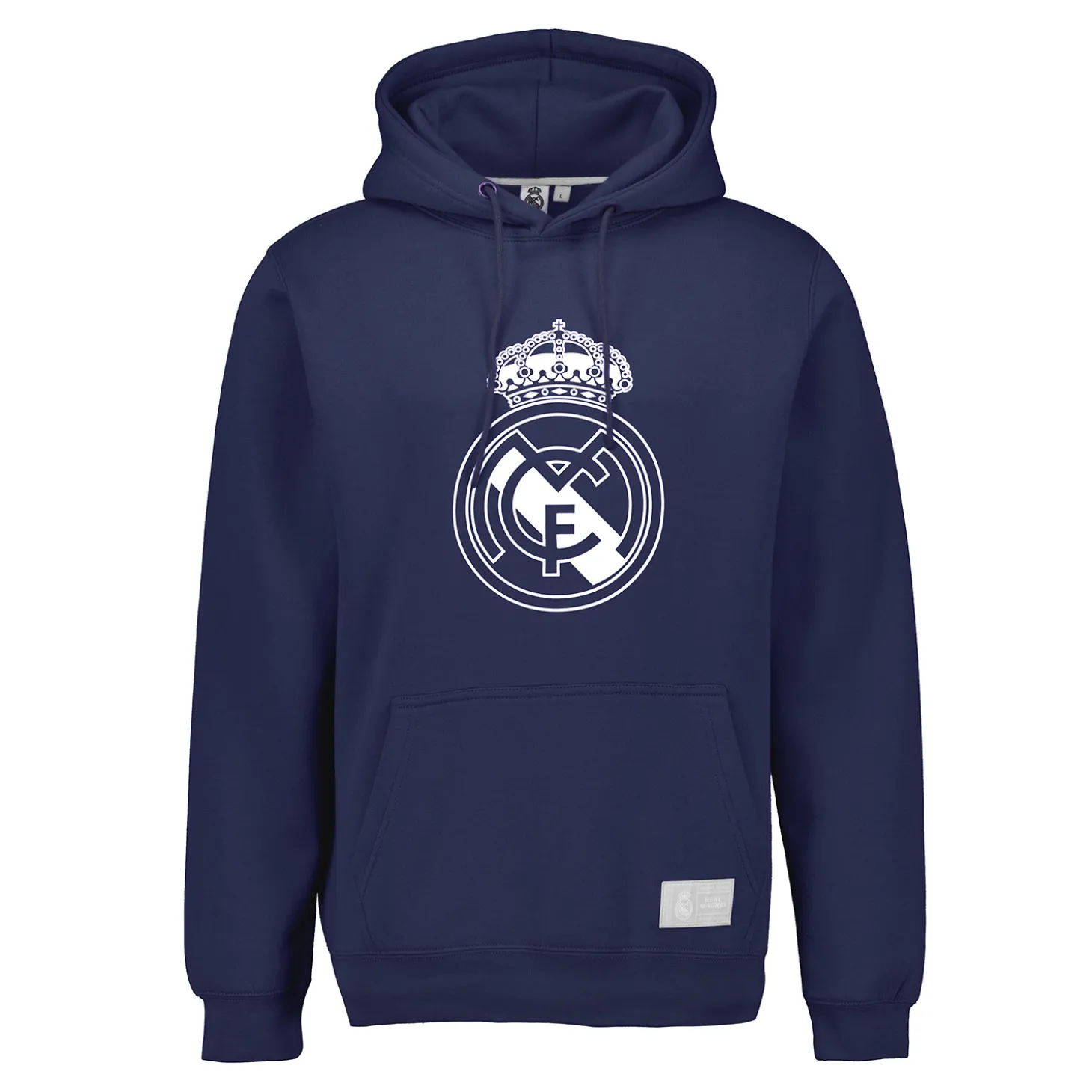 Herren Hoodie Color Crest Marineblau Real Madrid | Sport Design Sweden AB Store