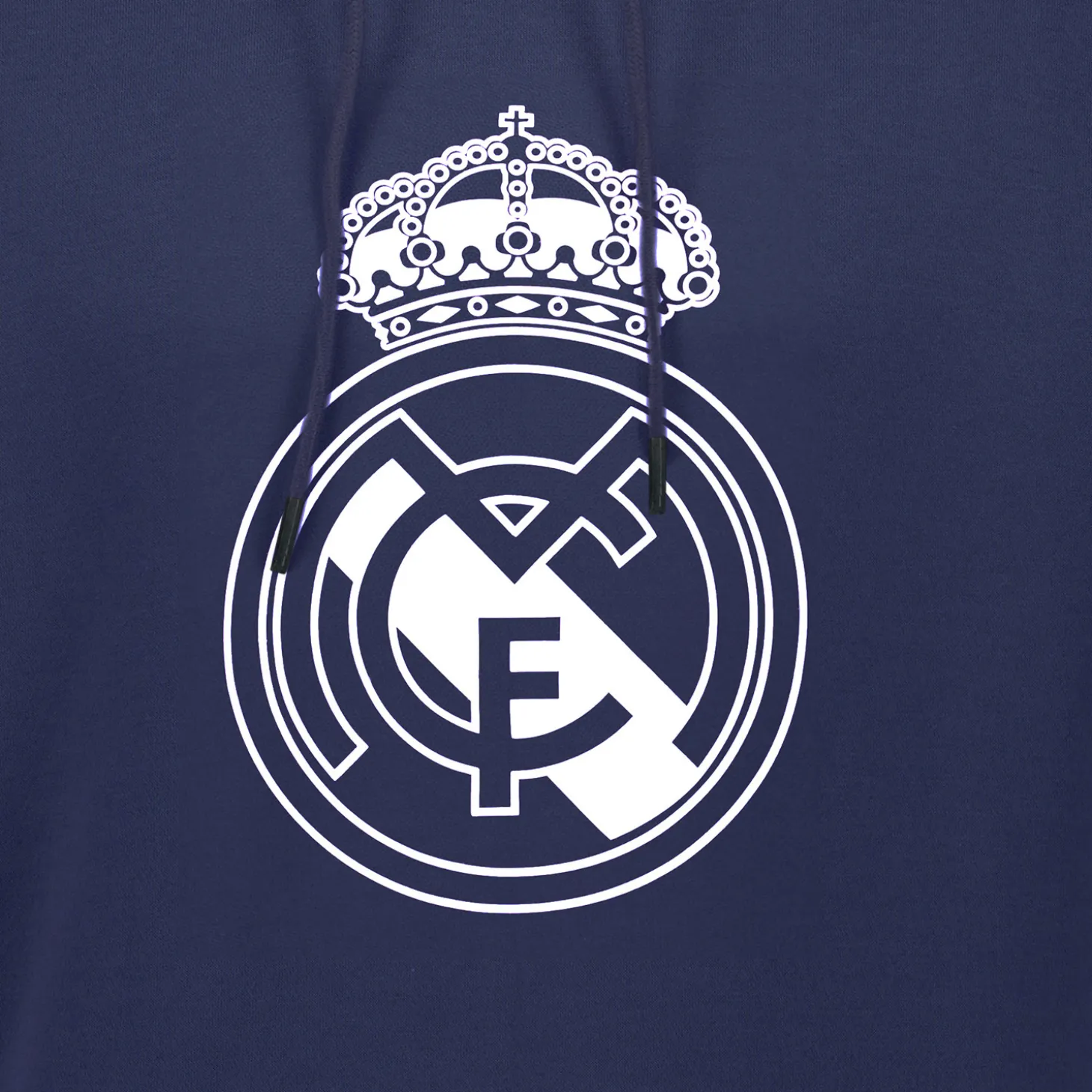 Herren Hoodie Color Crest Marineblau Real Madrid | Sport Design Sweden AB Store