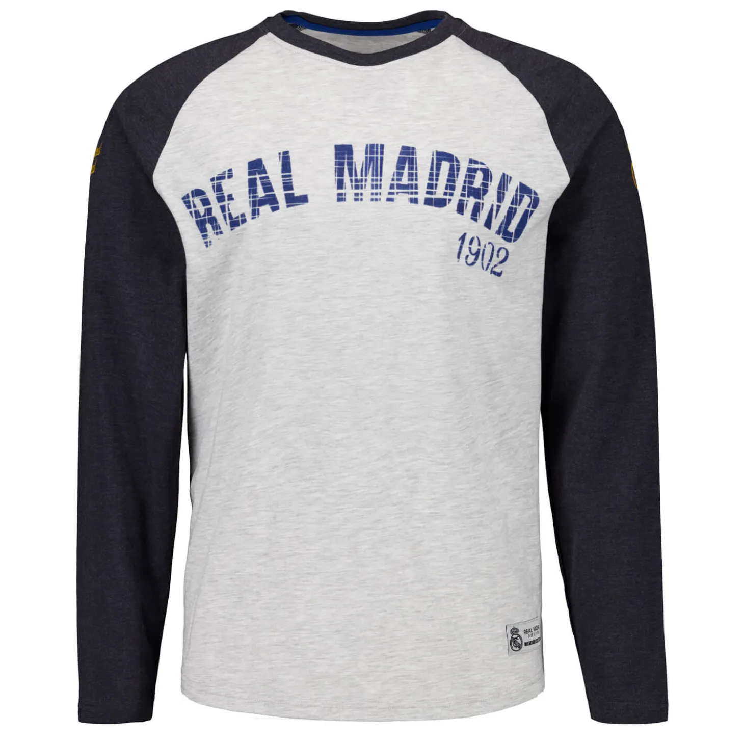 Herren Langärmliges Baseball T-Shirt Off White Real Madrid | MBA Solutions Clearance