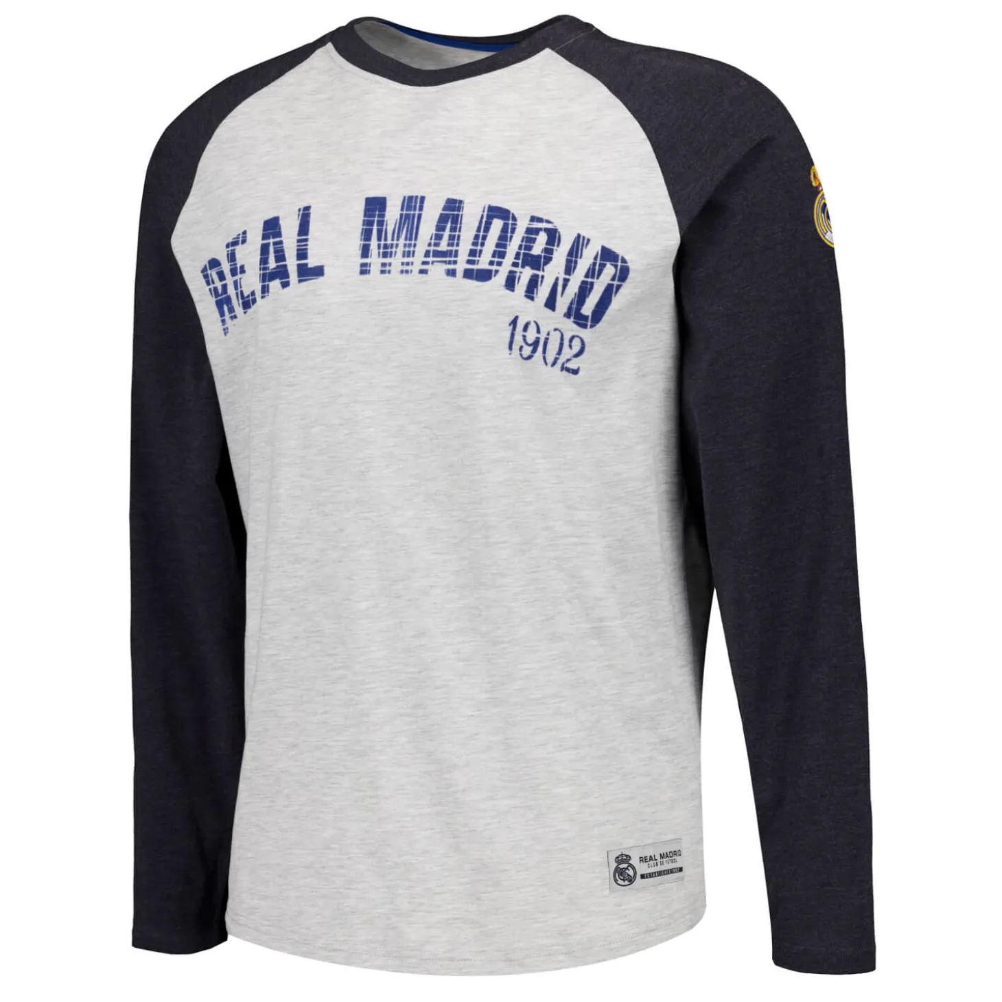 Herren Langärmliges Baseball T-Shirt Off White Real Madrid | MBA Solutions Clearance