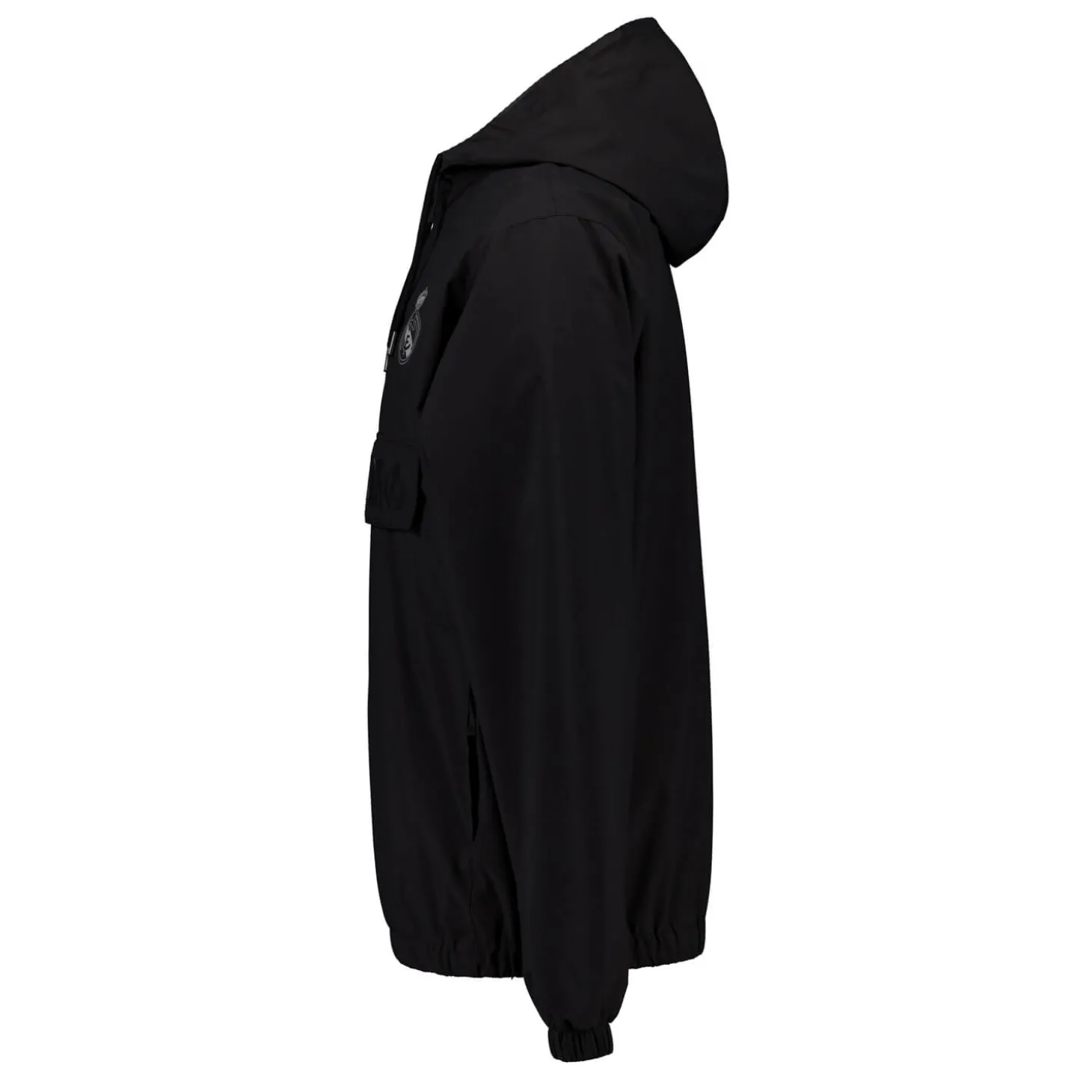 Herren Outerwear Leichter Anorak mit Kapuze Real Madrid Schwarz | MBA Solutions Discount