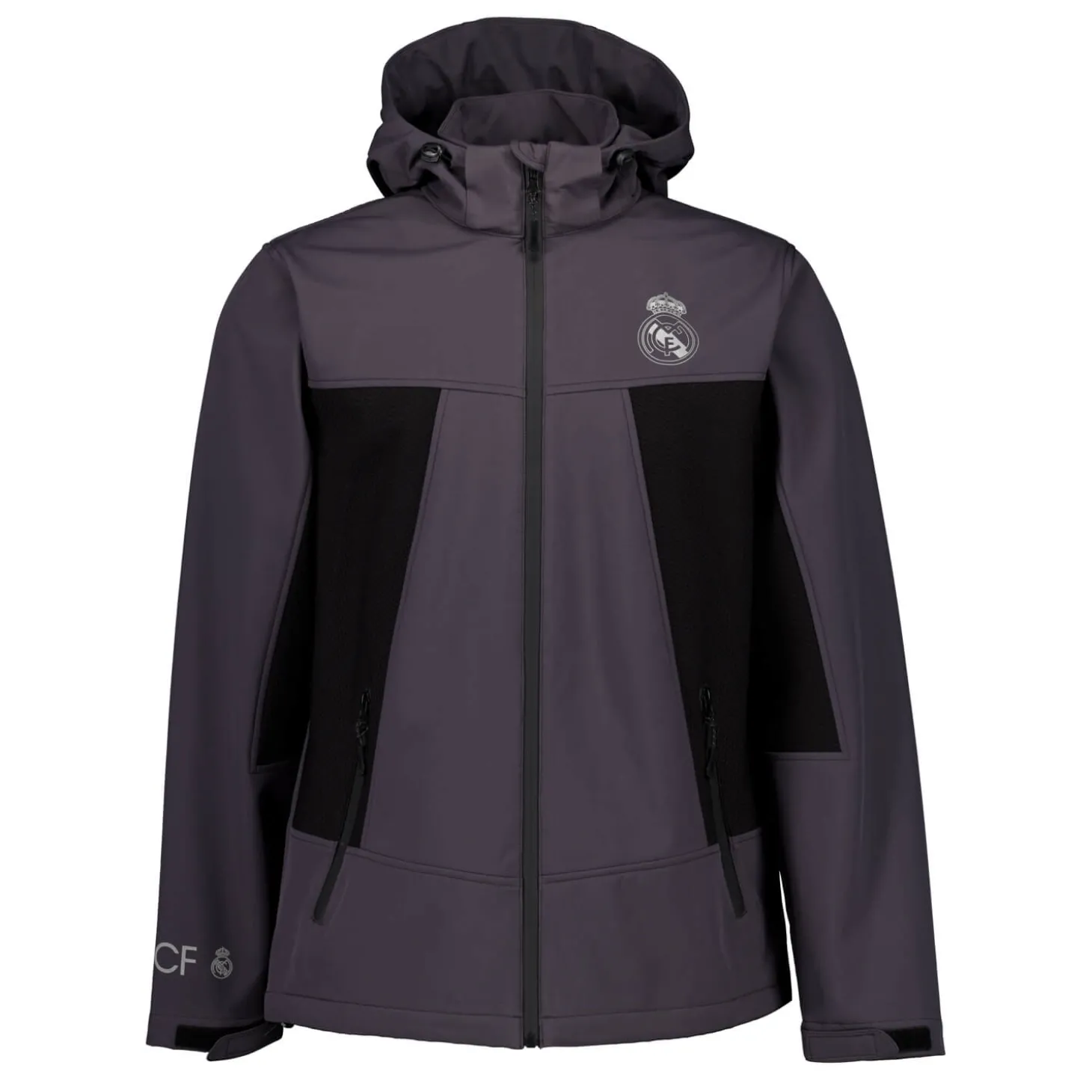 Herren Outerwear Softshell Jacke Real Madrid Dunkelgrau | MBA Solutions Flash Sale