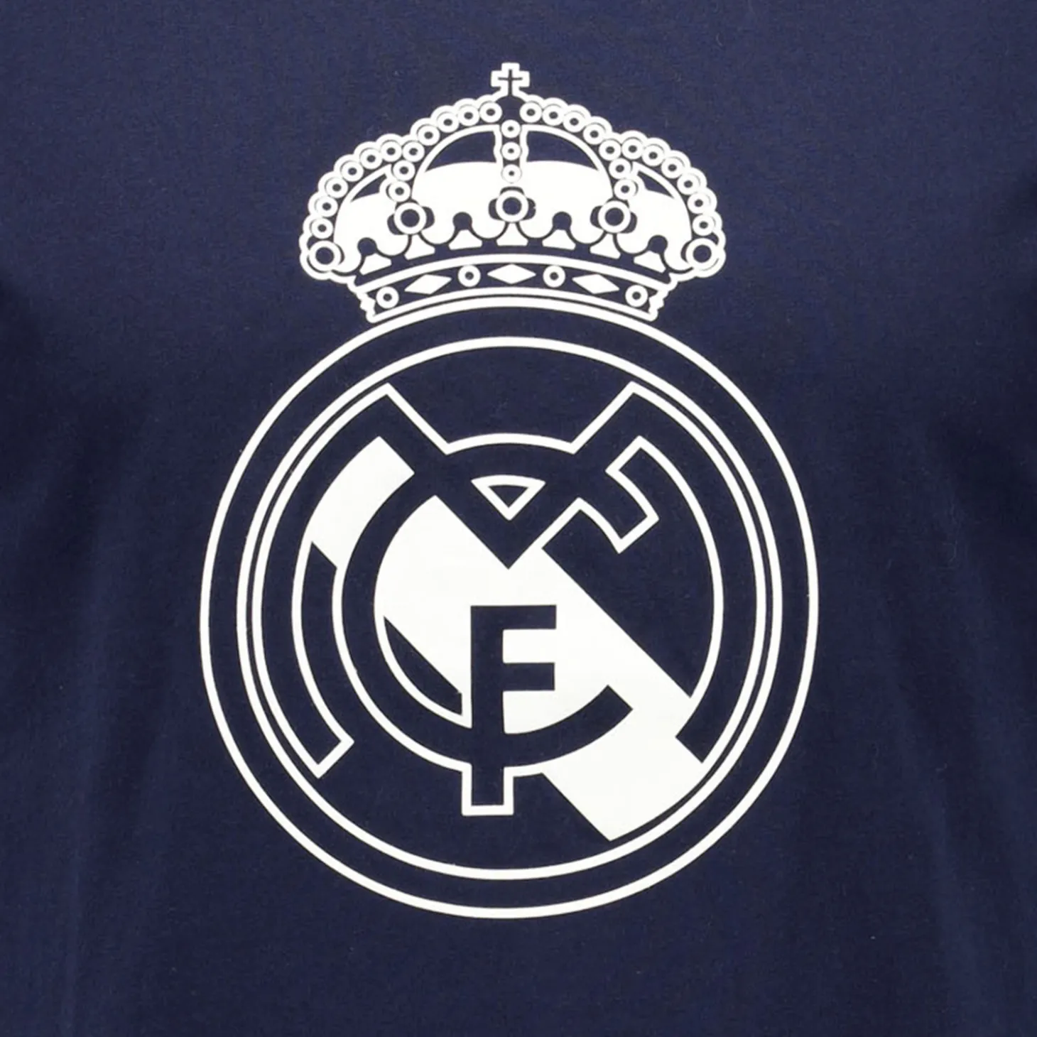 Herren T-Shirt Color Crest Marineblau Real Madrid | Sport Design Sweden AB Clearance