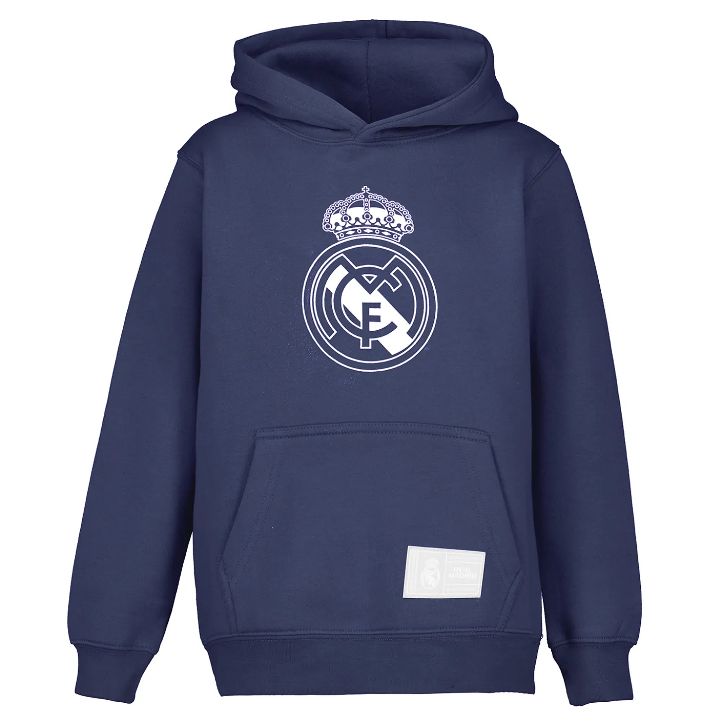 Kinder Hoodie Color Crest Marineblau Real Madrid | Sport Design Sweden AB Sale