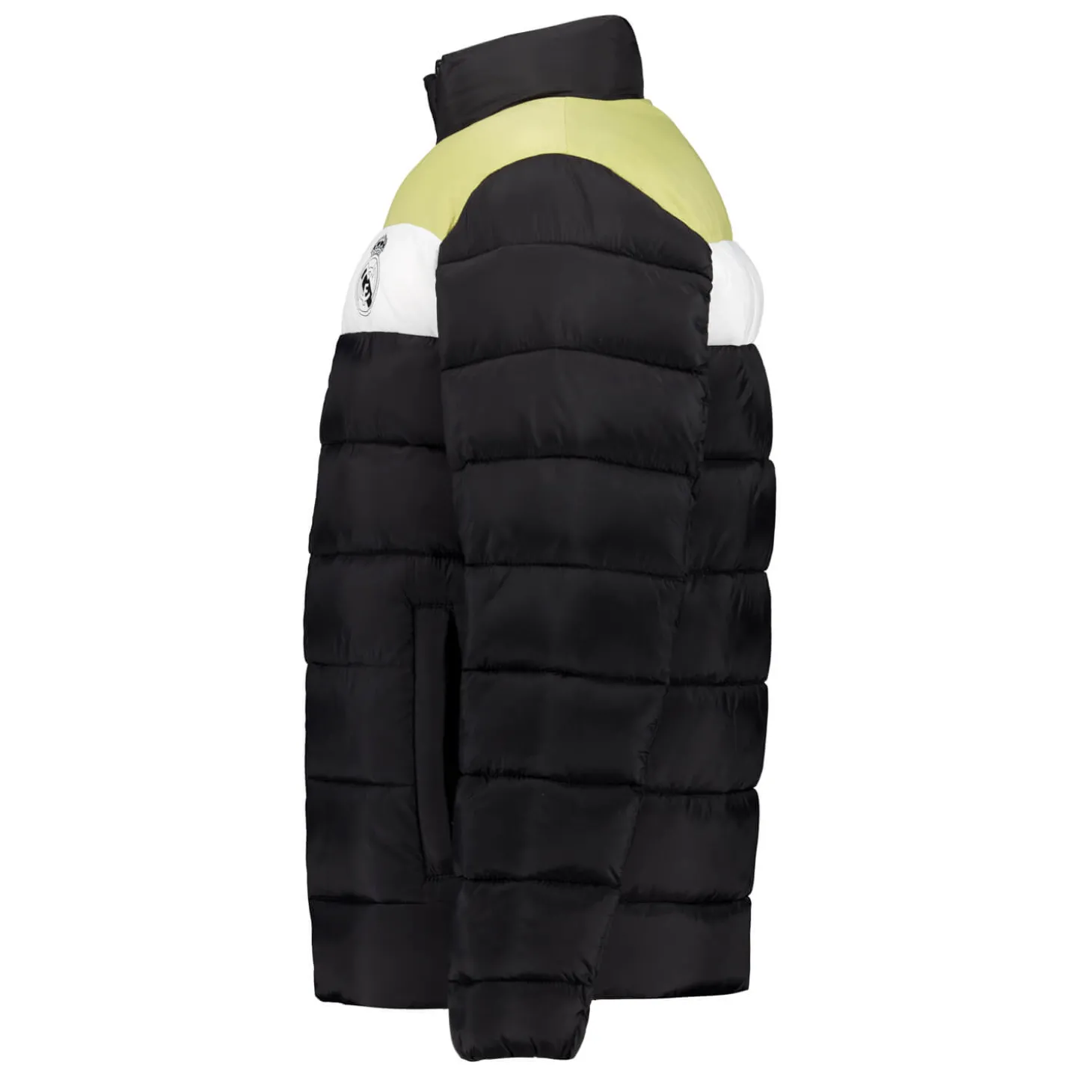 Kinder Outerwear Wattierte Jacke Color Block Real Madrid Schwarz | MBA Solutions Outlet