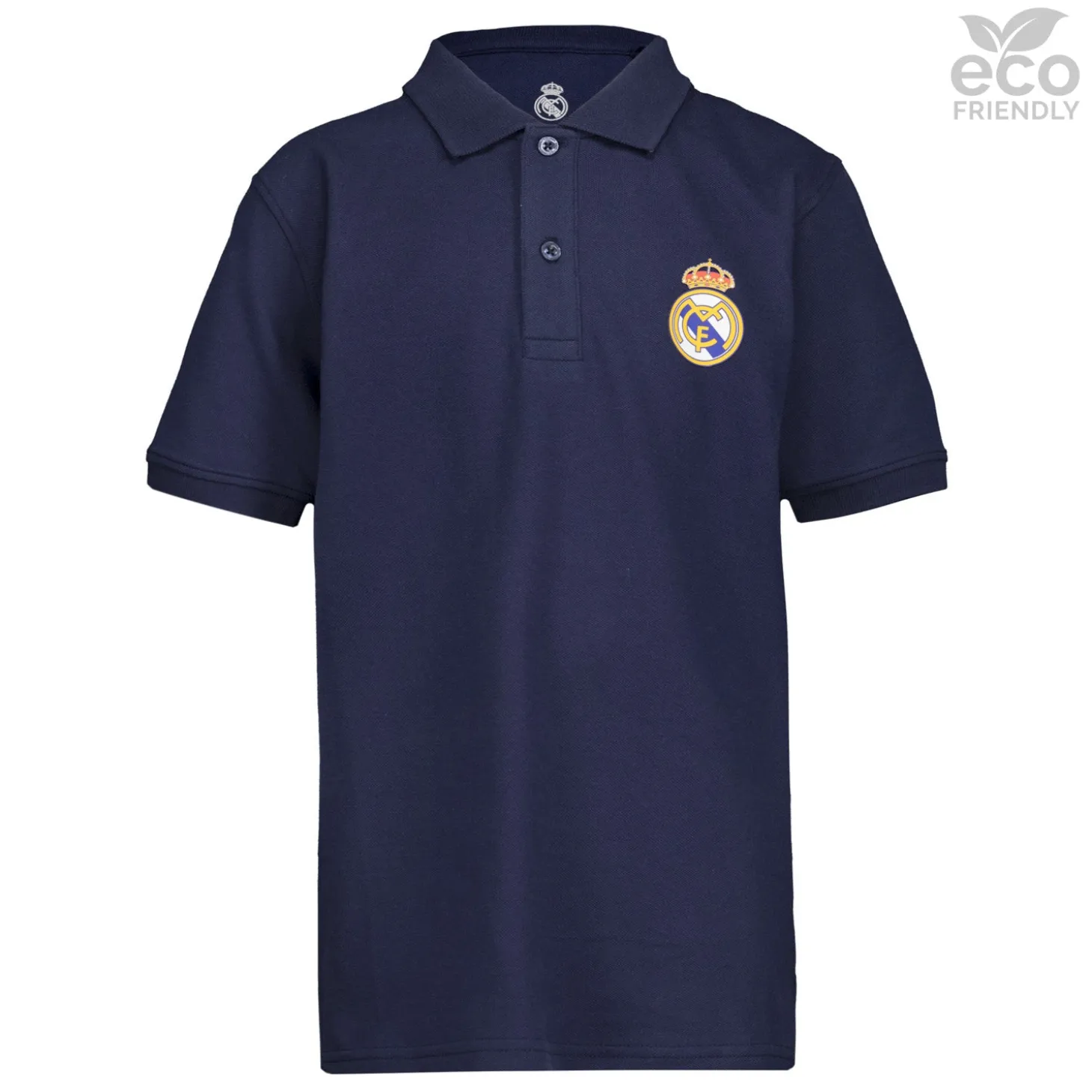 Kinder-Poloshirt ECO Essentials Real Madrid Schild Farbe Blau | OSDM Outlet