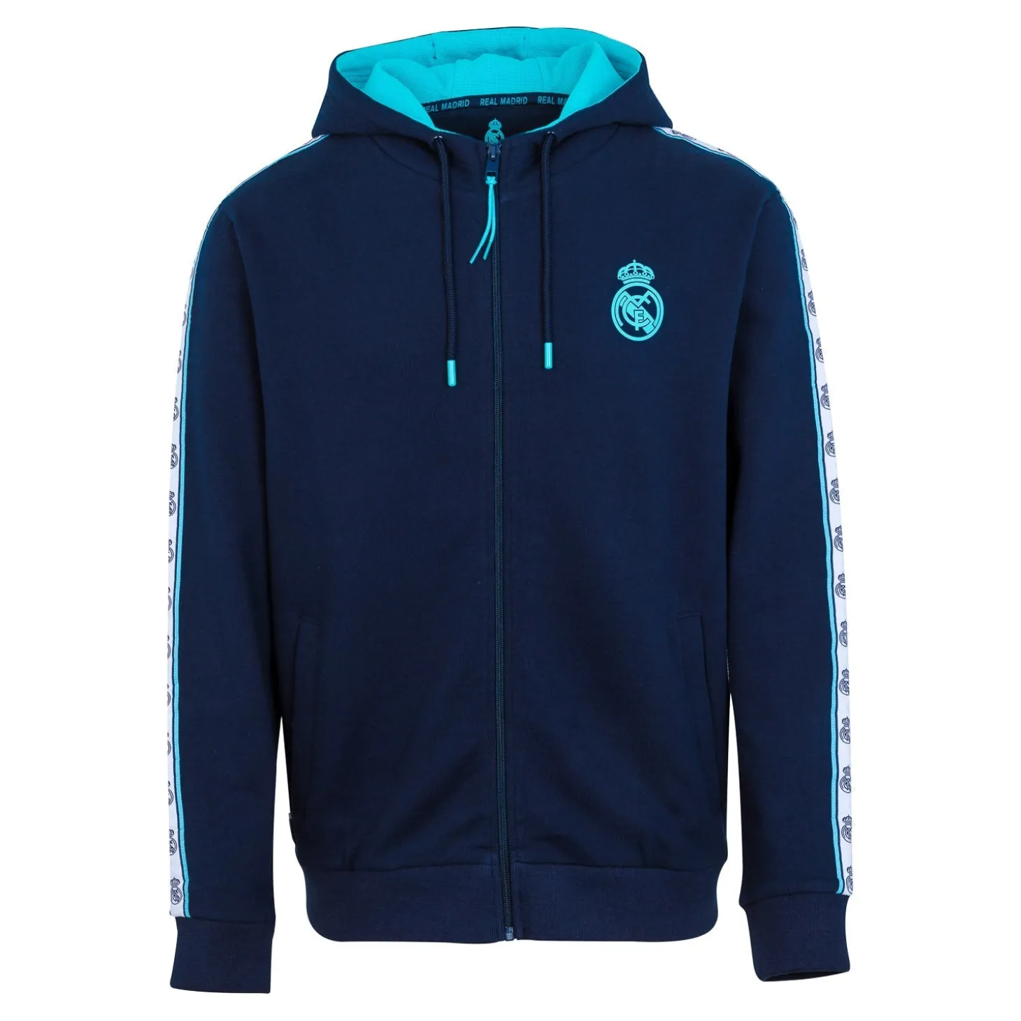 Madrid Sky Herren Sweatshirt Reißverschluss Band Ärmel | Foundry Flash Sale