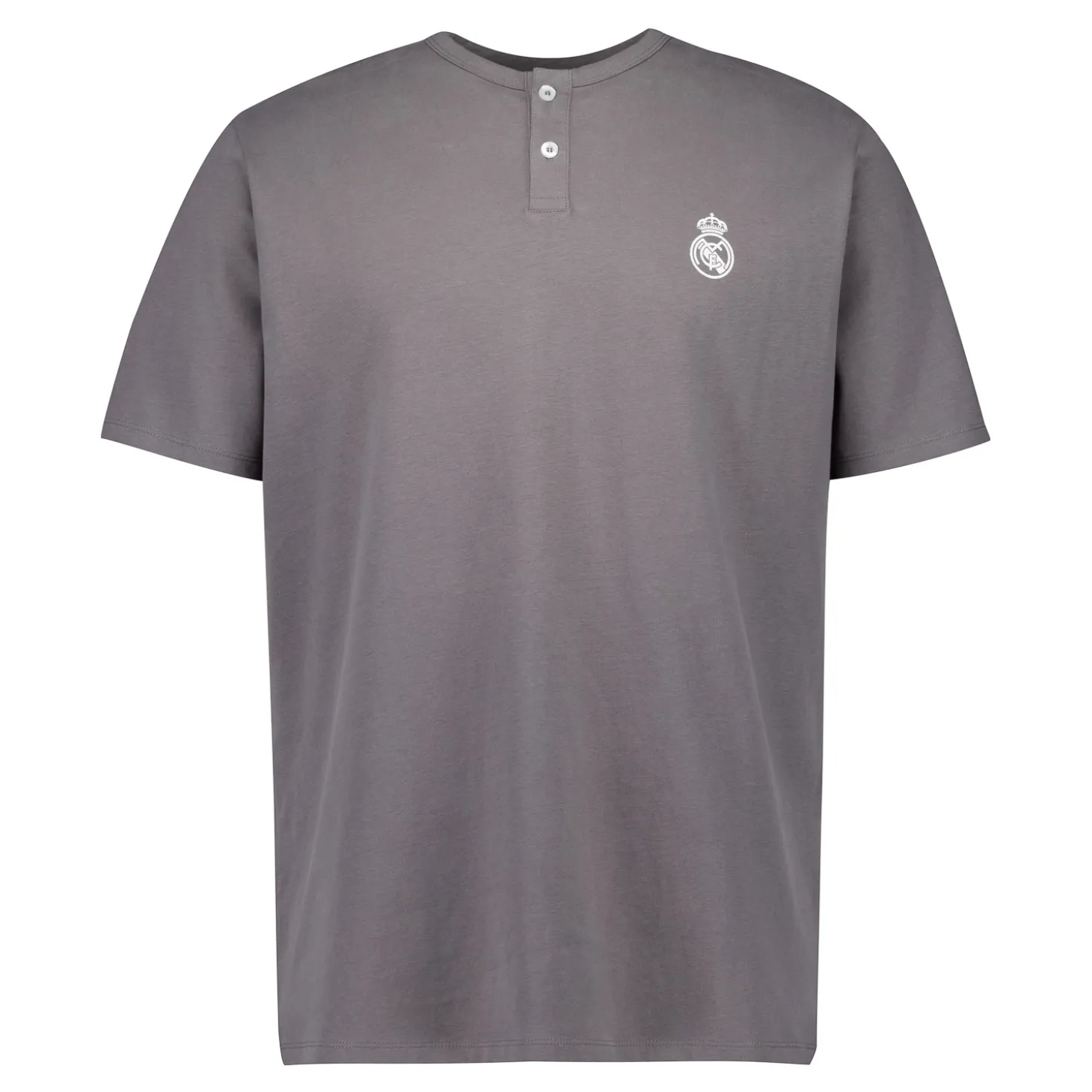 Pyjama-Set für Herren Real Madrid Weiße Träume Henley Shorts Grau | OSDM Best