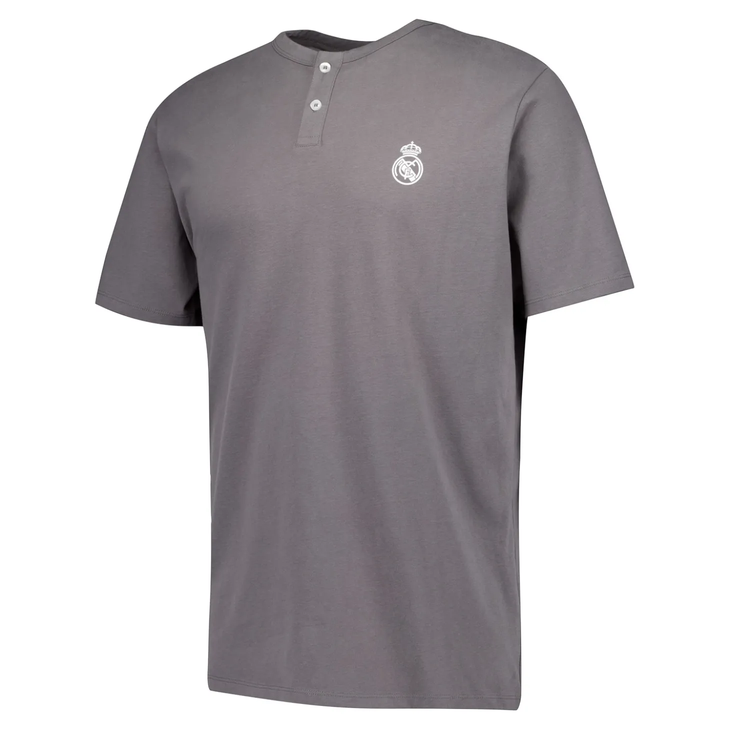 Pyjama-Set für Herren Real Madrid Weiße Träume Henley Shorts Grau | OSDM Best