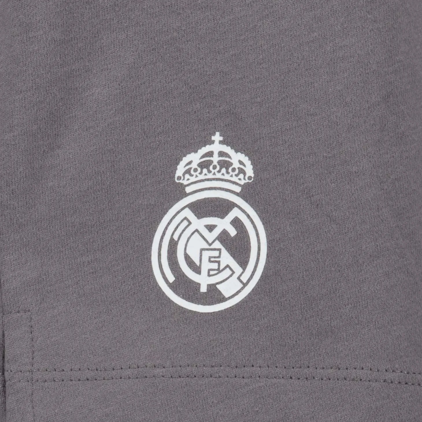 Pyjama-Set für Herren Real Madrid Weiße Träume Henley Shorts Grau | OSDM Best