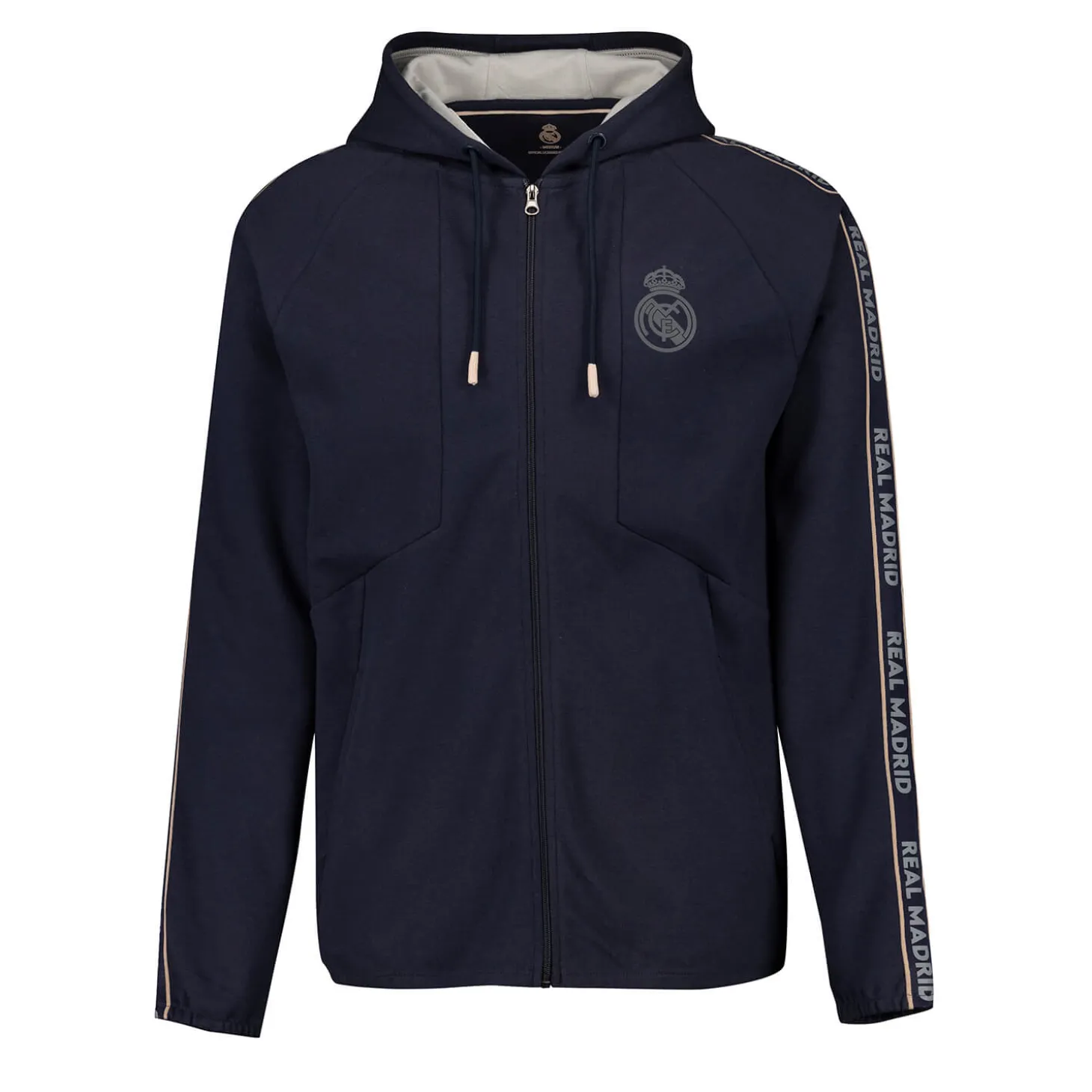 Real Madrid Herren Tape Hoodie Marineblau | Foundry Best Sale