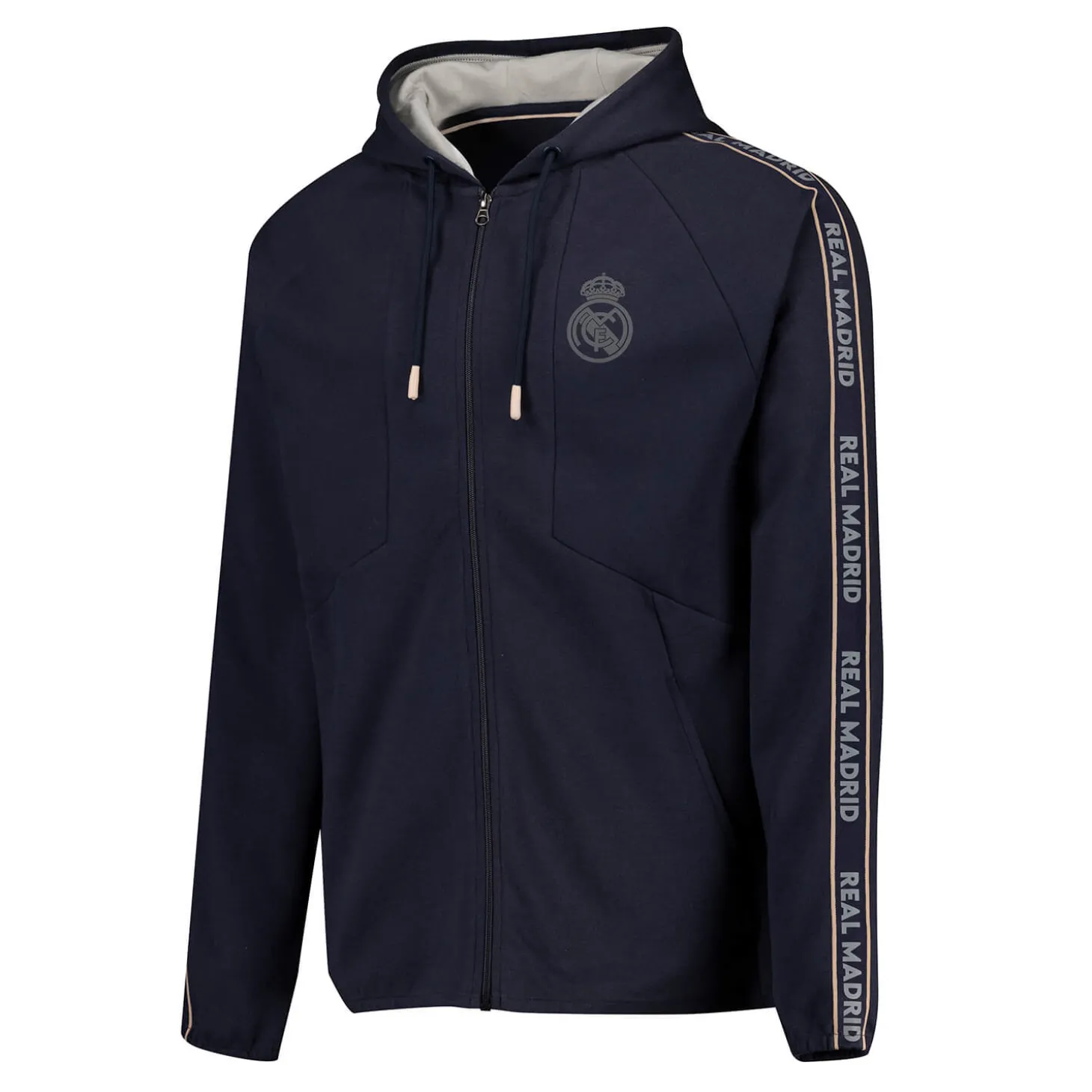 Real Madrid Herren Tape Hoodie Marineblau | Foundry Best Sale