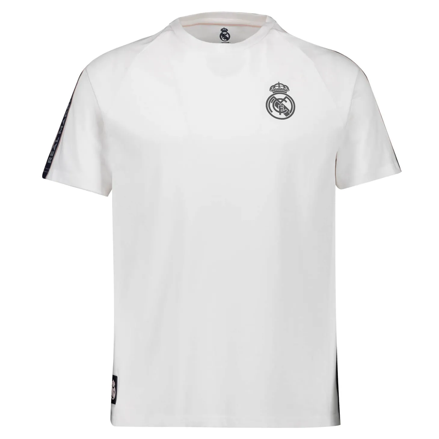 Real Madrid Herren Tape T-Shirt Weiß | Foundry Cheap