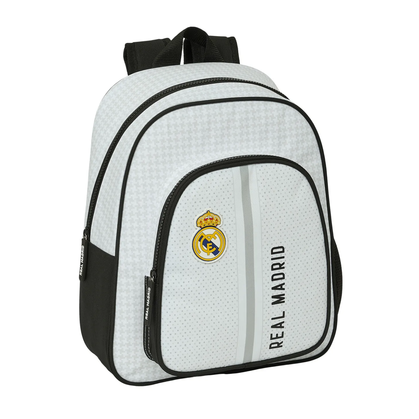 Real Madrid Kinder Rucksack Weiß/Schwarz | SAFTA S.A. New