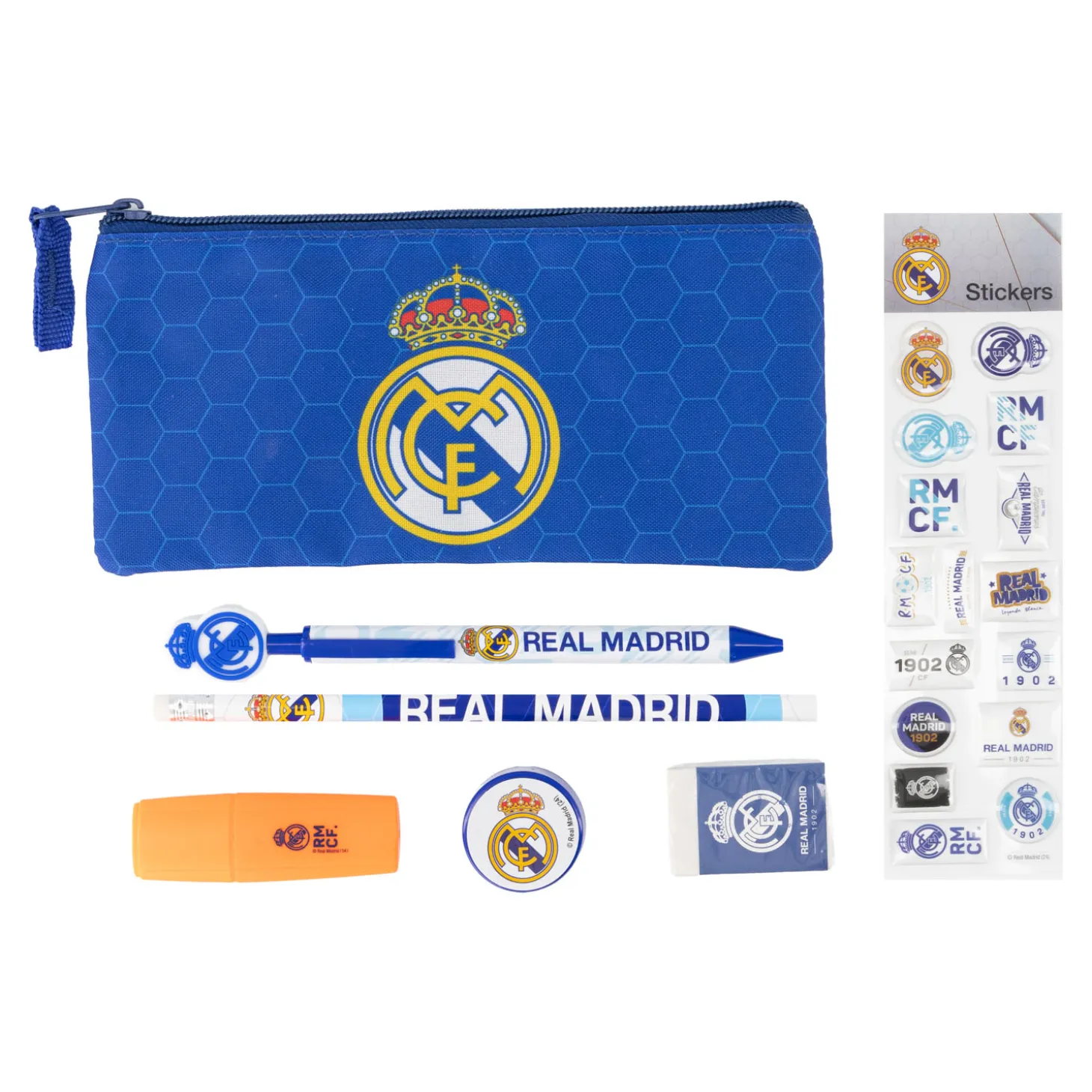 Real Madrid Schreibwarenset mit Aufklebern | CyP Brands Evolution S.L. Best Sale