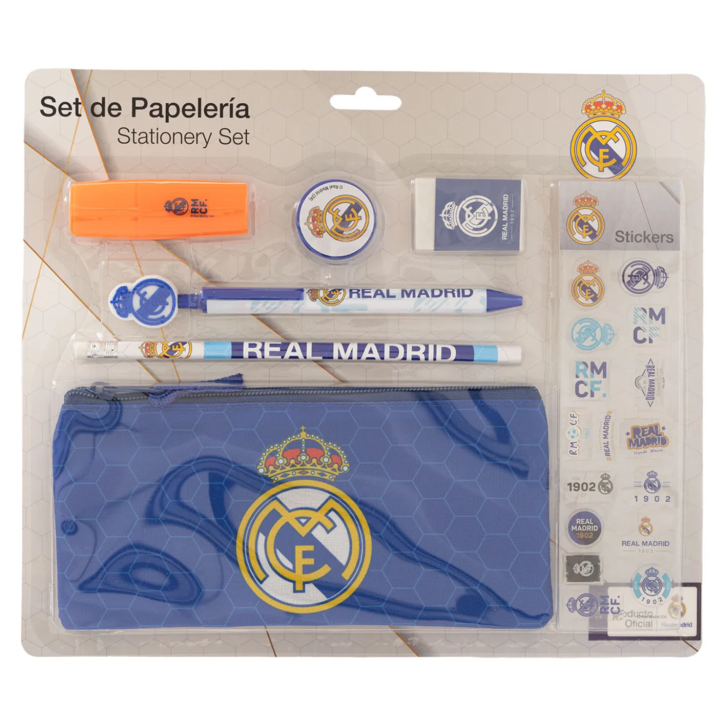 Real Madrid Schreibwarenset mit Aufklebern | CyP Brands Evolution S.L. Best Sale