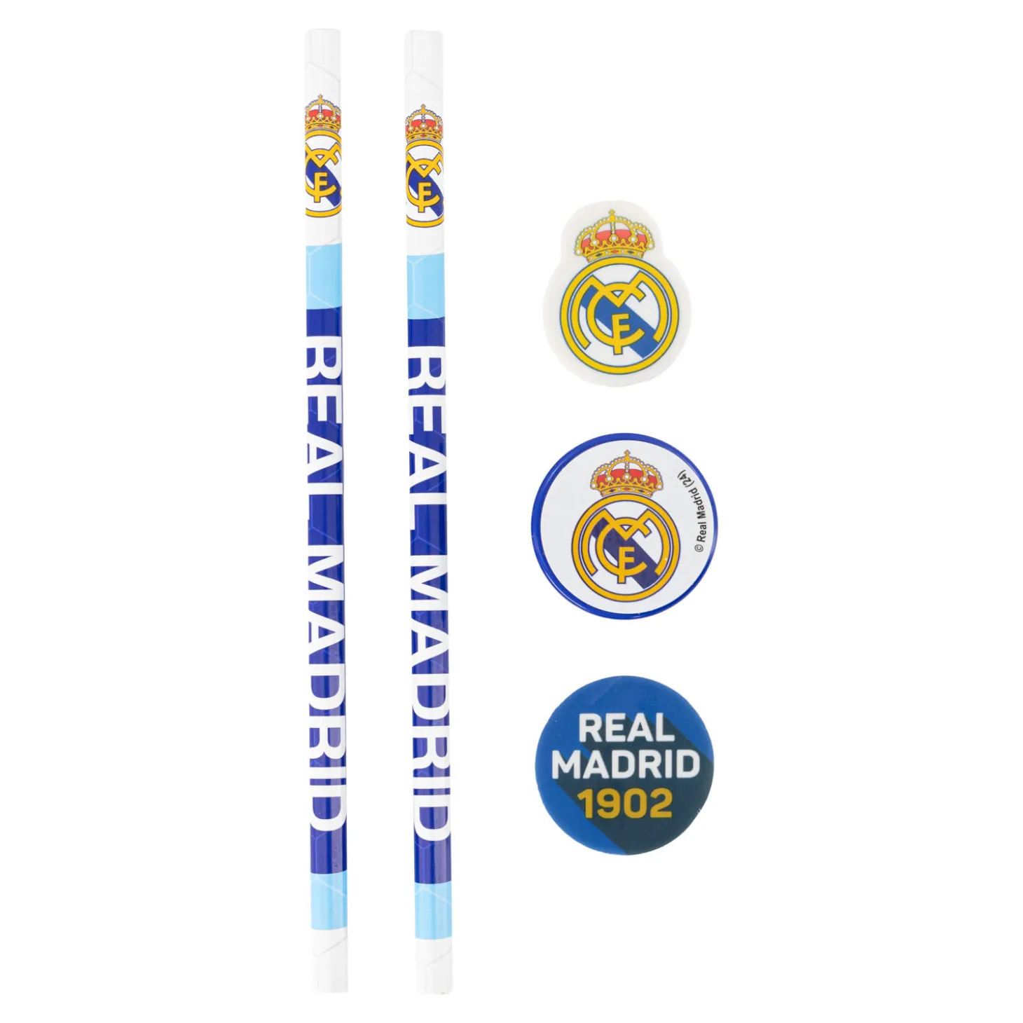 Real Madrid Schreibwarenset 5-teilig | CyP Brands Evolution S.L. New