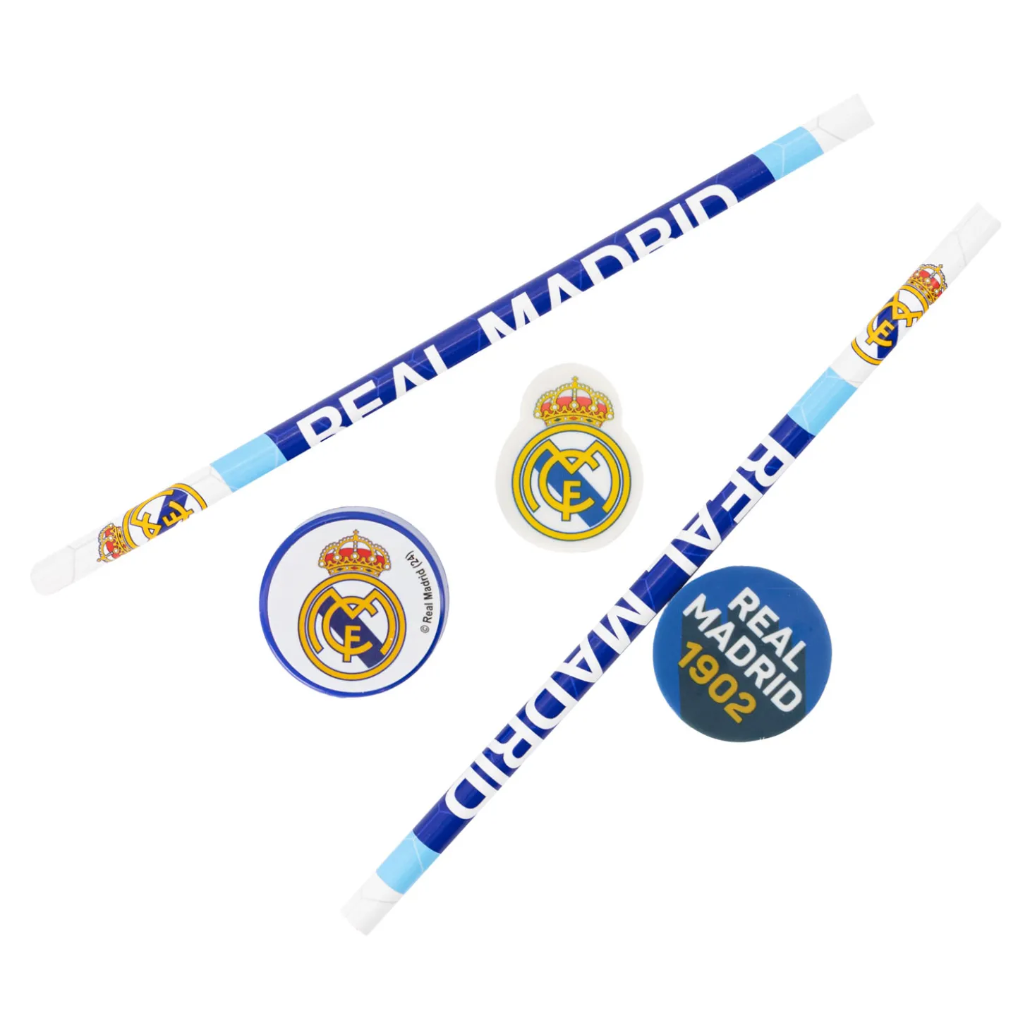 Real Madrid Schreibwarenset 5-teilig | CyP Brands Evolution S.L. New