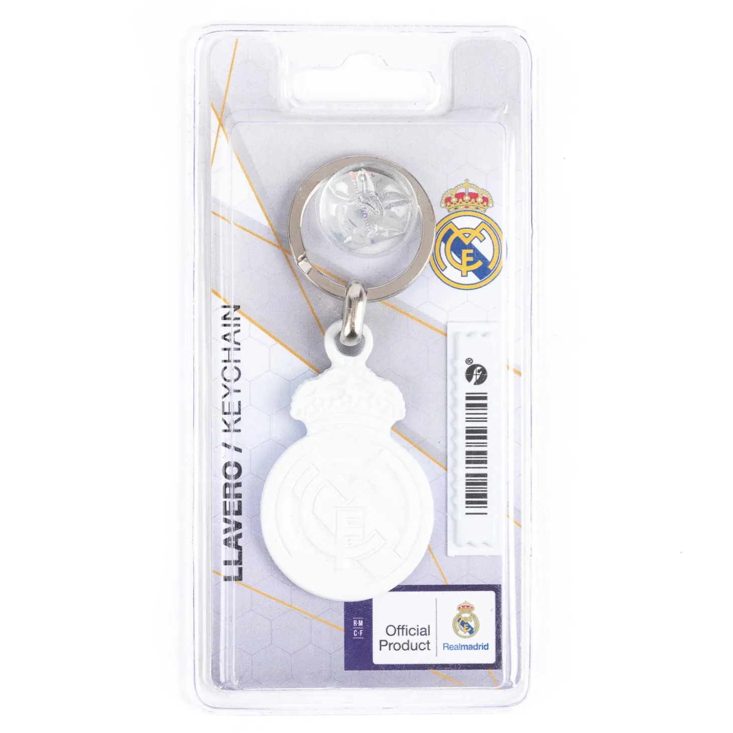 Schlüsselanhänger mit weißem Wappen Real Madrid | Promoestrategia, S.L. Outlet