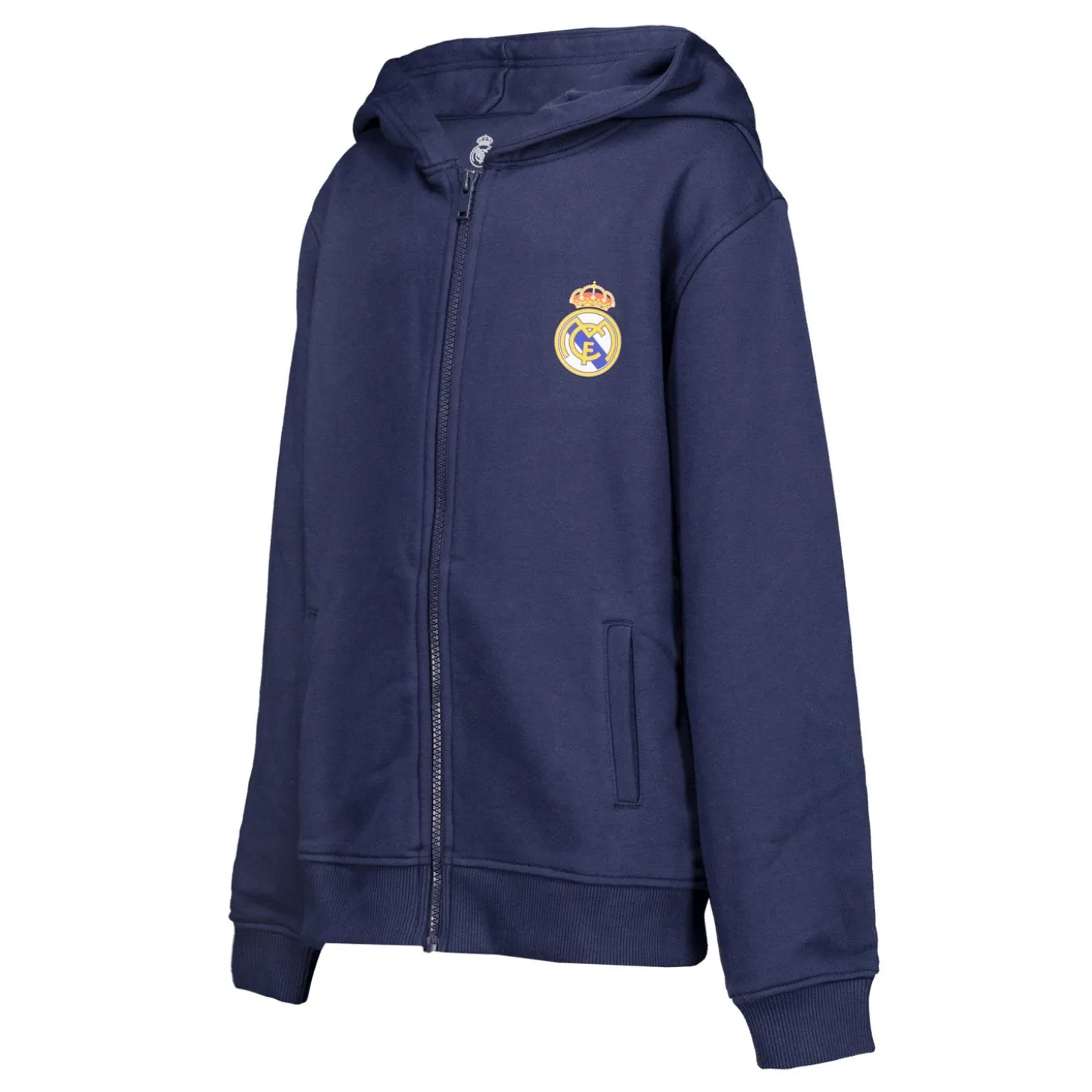 Sweatshirt Hoodie Zipper Kids ECO Essentials Real Madrid Schild Blau | OSDM Best